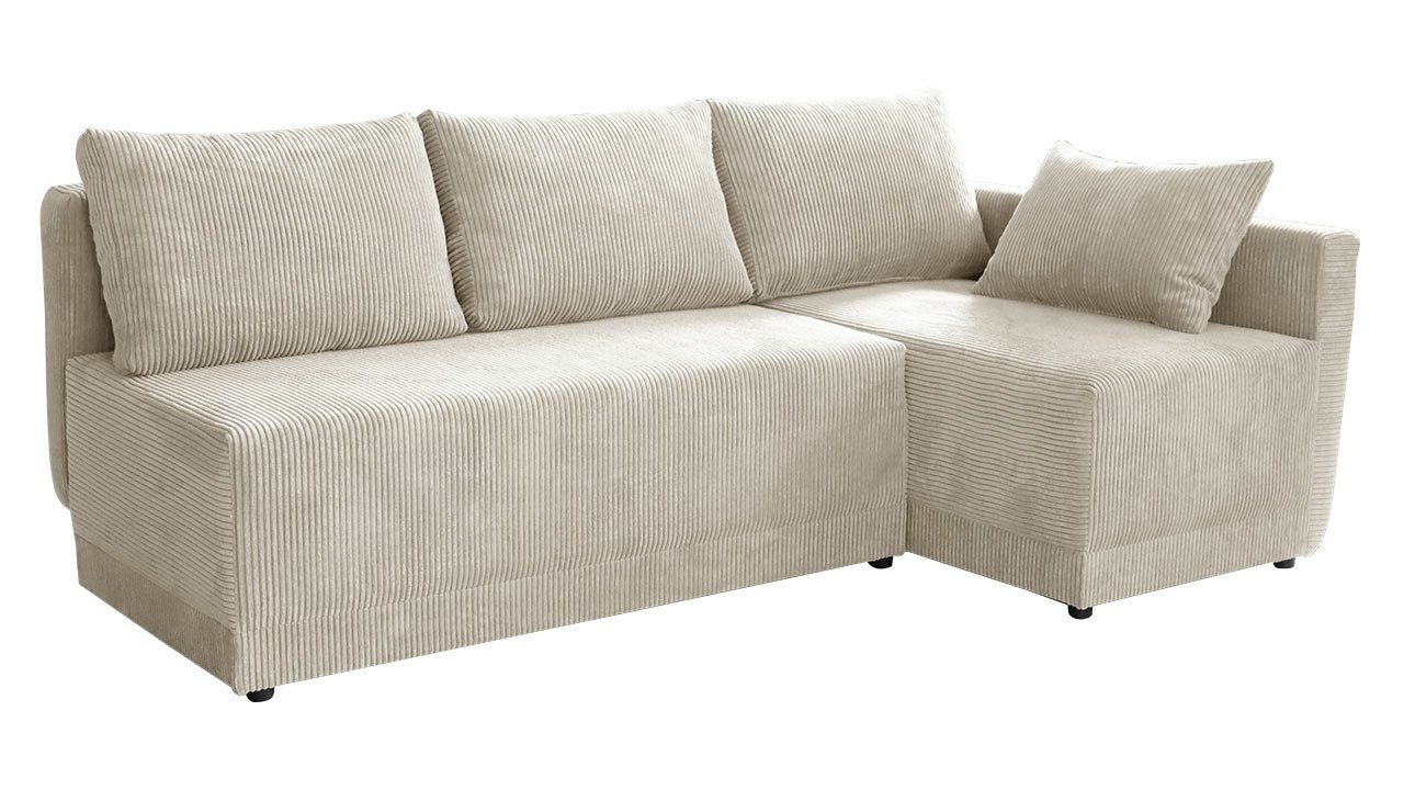 MIRJAN24 Ecksofa Nestor Cord, mit Bettkasten günstig online kaufen
