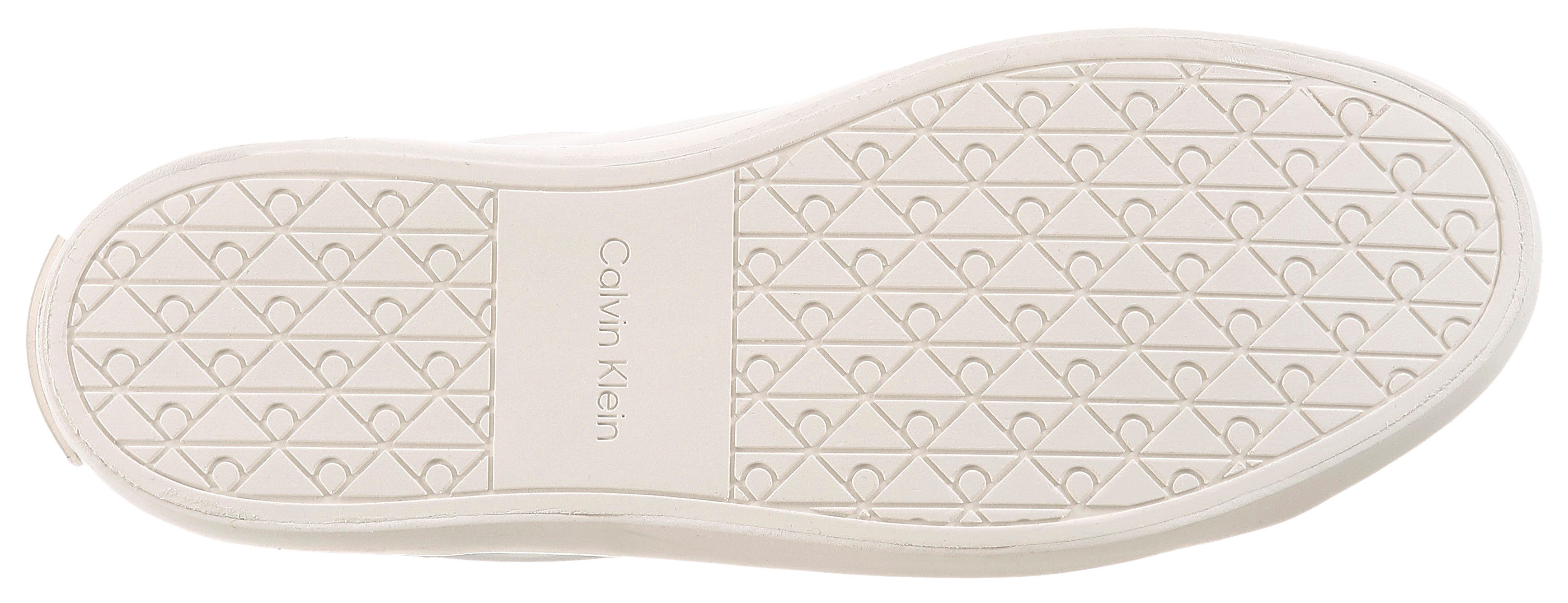 Calvin Klein VULC LACE UP LTH MIX Plateausneaker Casual-Schnürschuh, Freizeitsneaker mit CK-Logo