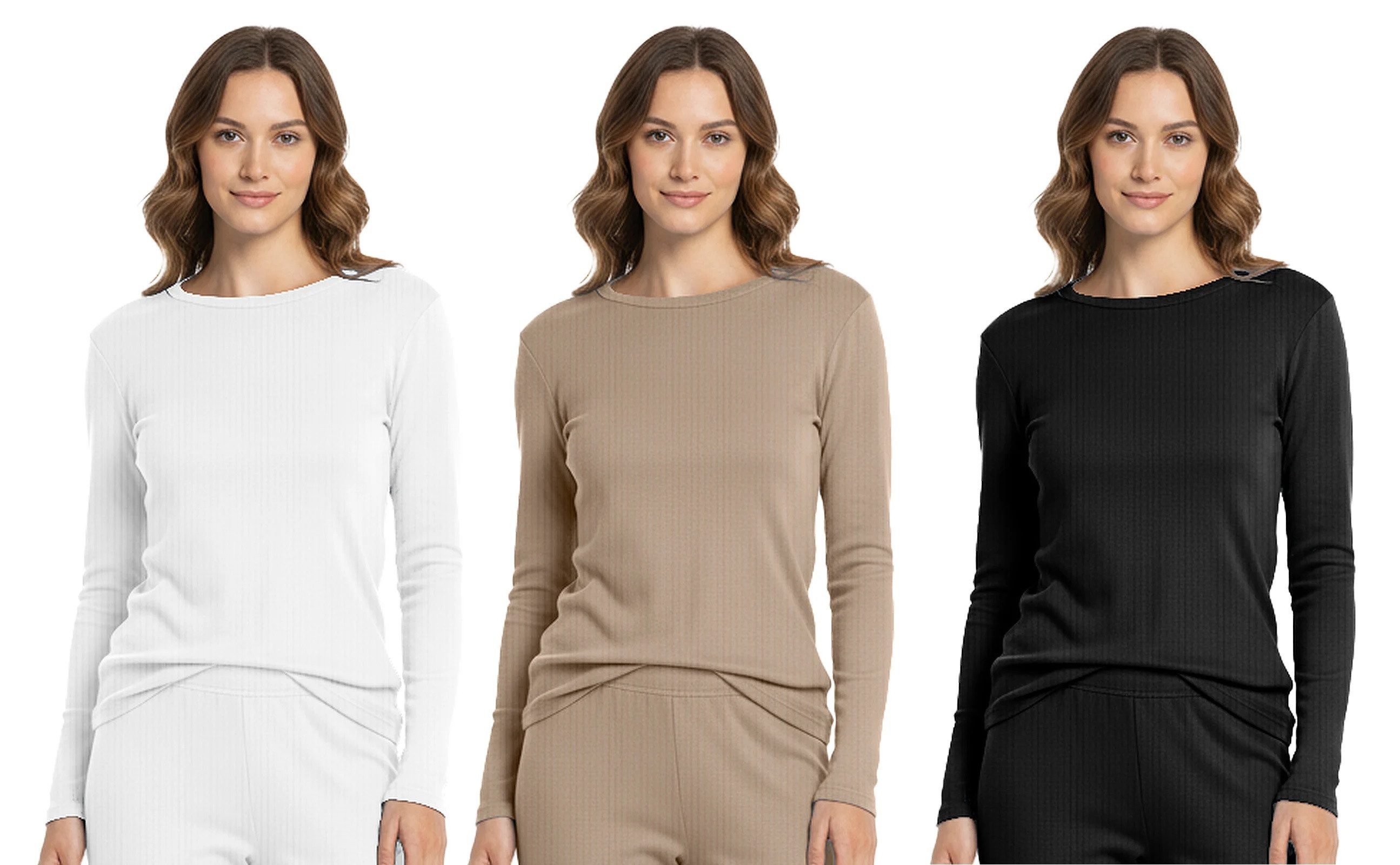 HEAT BOOSTER Thermounterhemd 3 x Damen Unterhemd Thermo Langarm Shirt HEAT günstig online kaufen