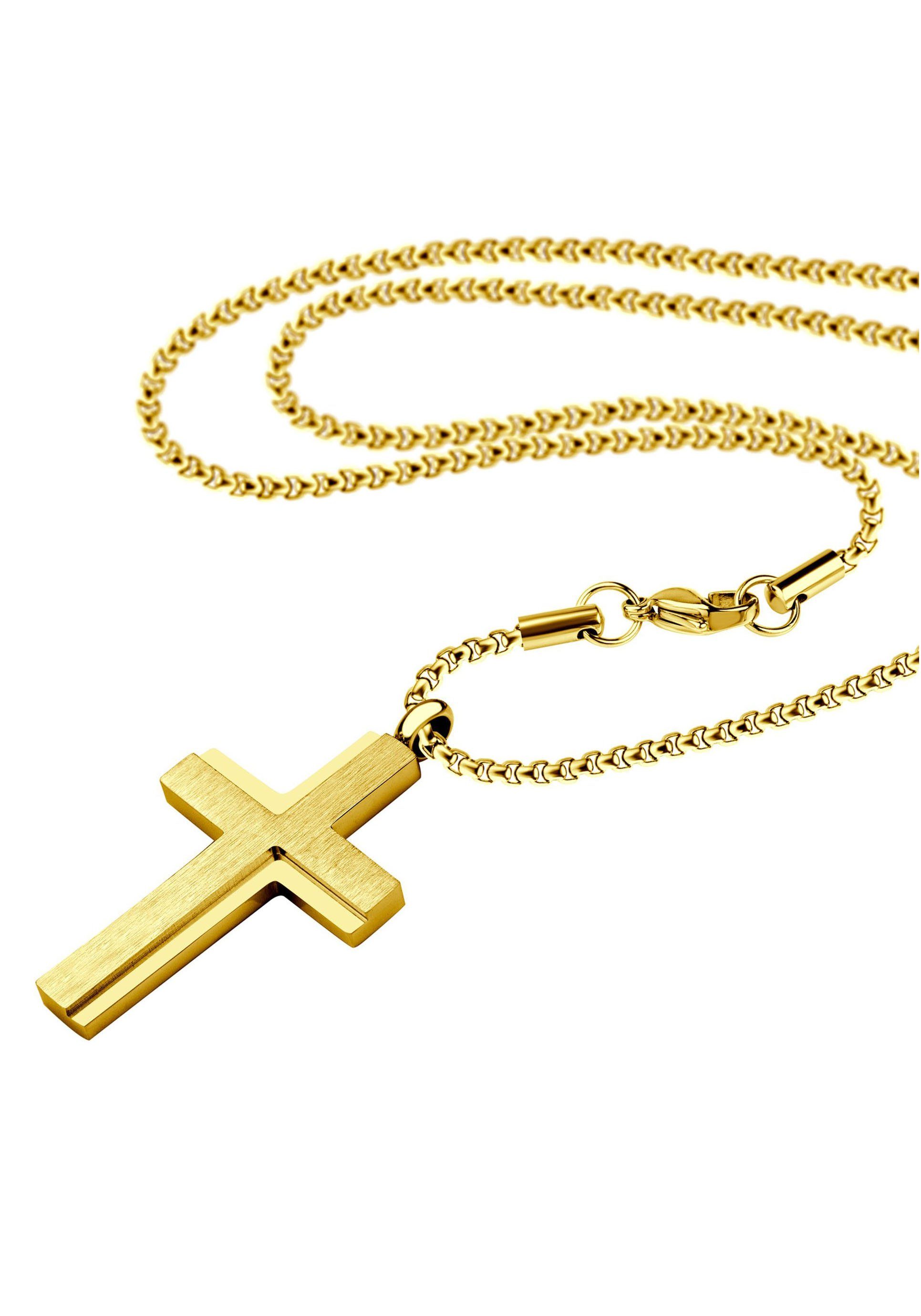 Firetti Kette mit Anhänger Schmuck Geschenk Kreuz