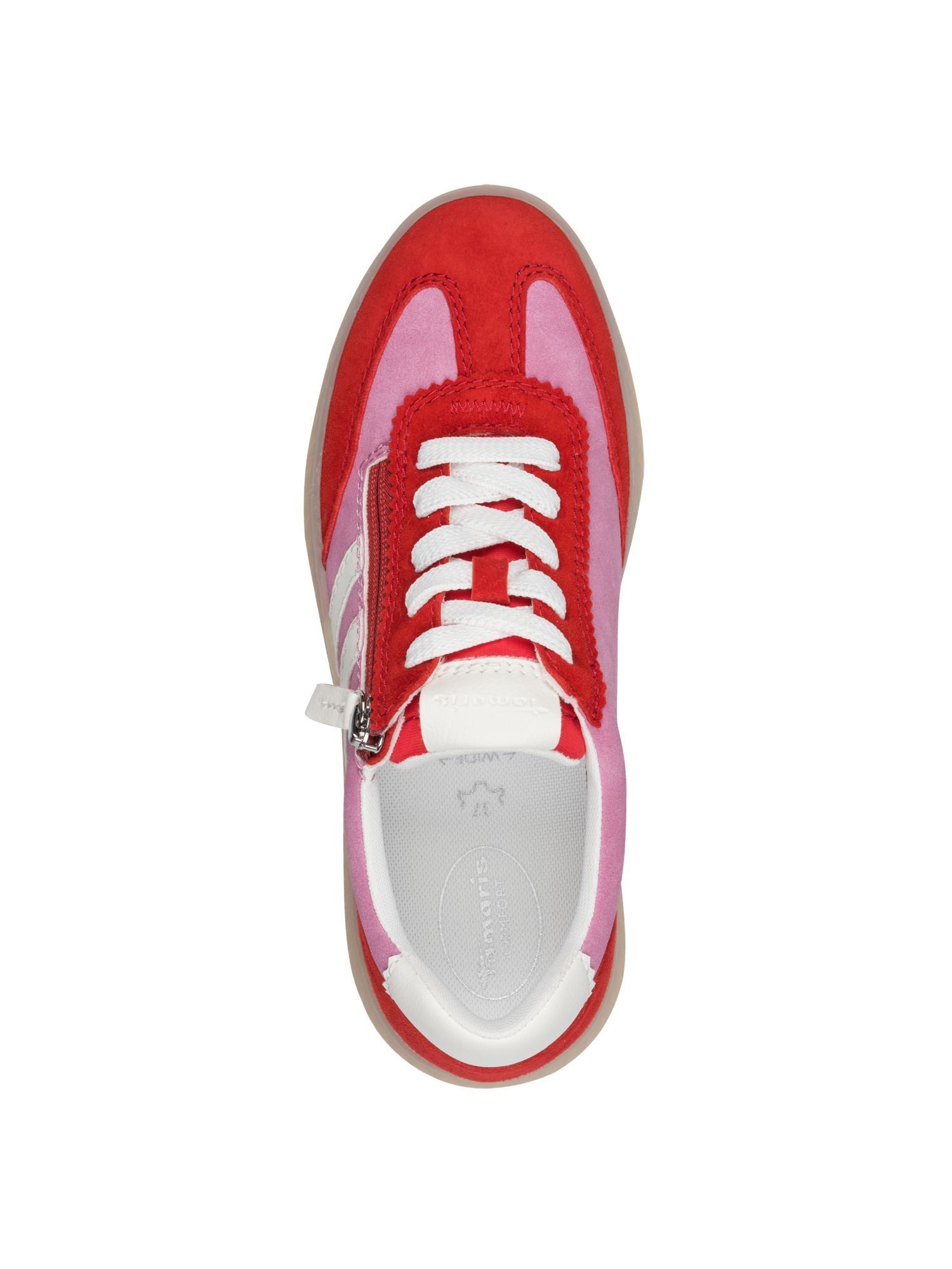 Tamaris WIDE FIT Removable Sock, comfortFit aus Leder Sneaker Removable Sock