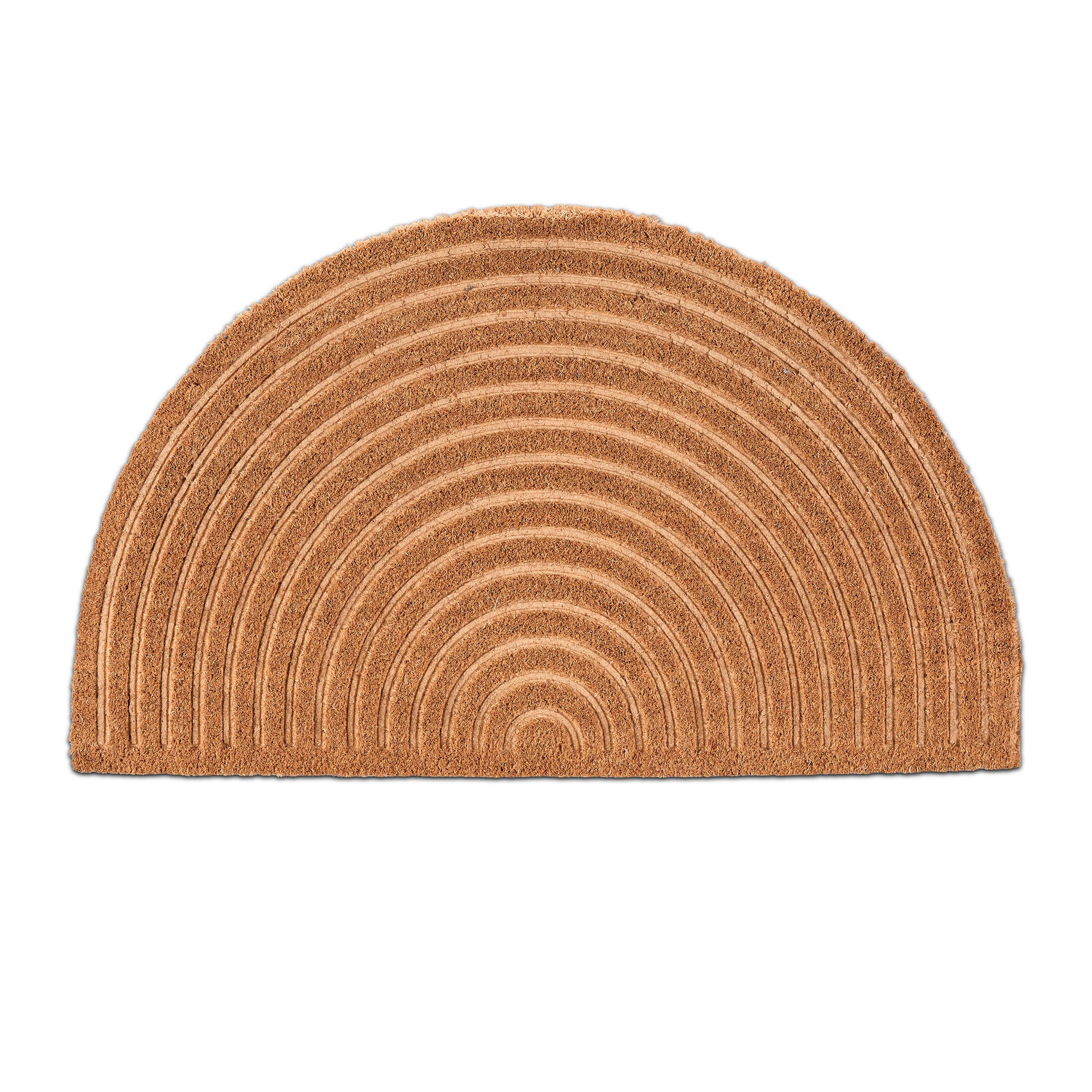 relaxdays Fußmatte Halbrunde Fußmatte Regenbogen, halbrund, günstig online kaufen