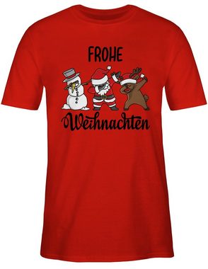 Shirtracer T-Shirt Dabbing Frohe Weihnachten Weihachten Kleidung