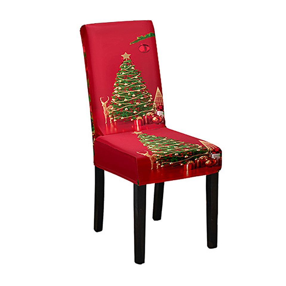 Coonoor Stuhlhusse Elastischer Stuhlhusse, Weihnachts-Stuhlhusse