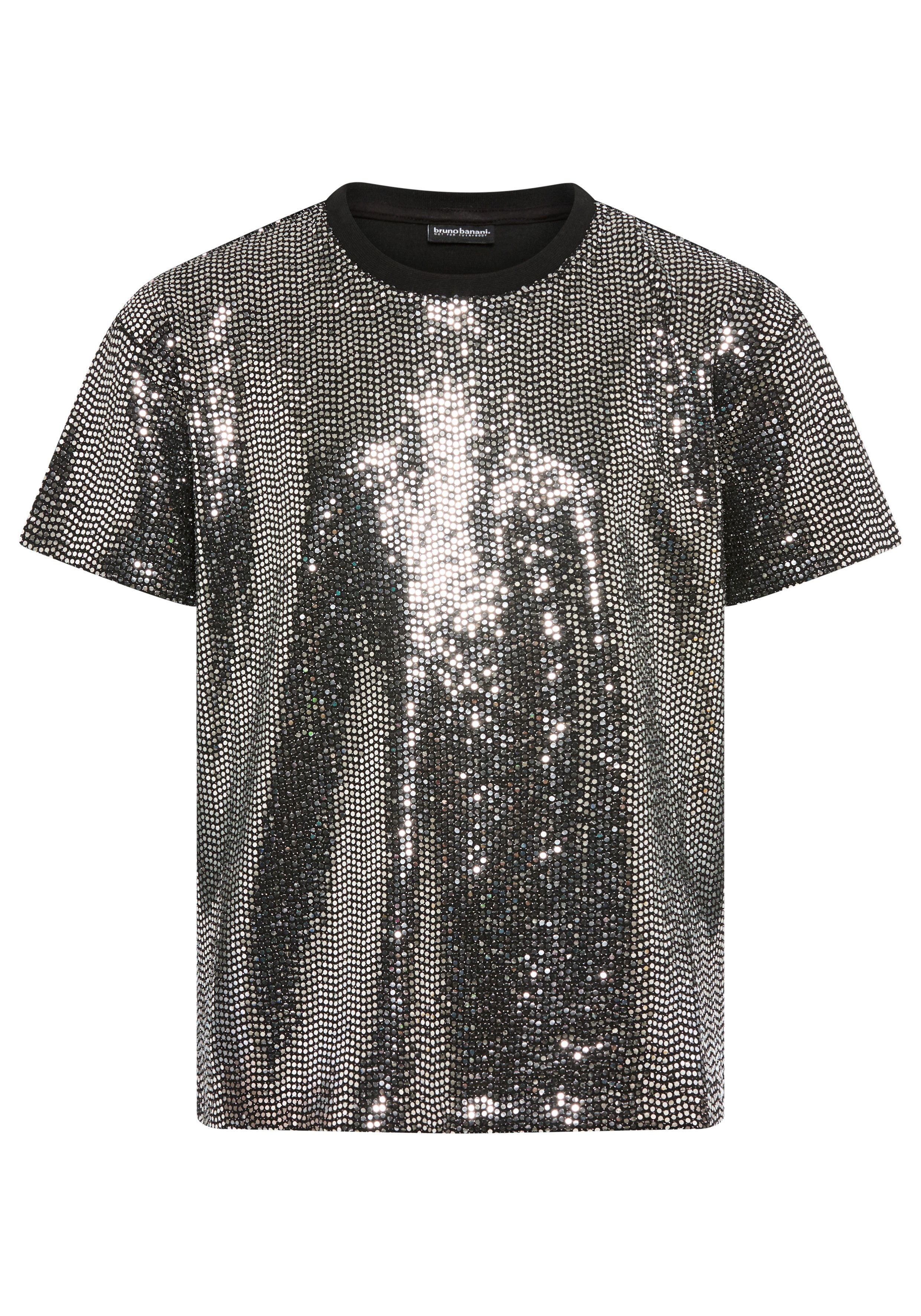 Bruno Banani T-Shirt festliches Glitzershirt in Paillettenoptik, für Mädchen Für TEENS, Shirt aus glitzernden Material – Bild 5 von 5