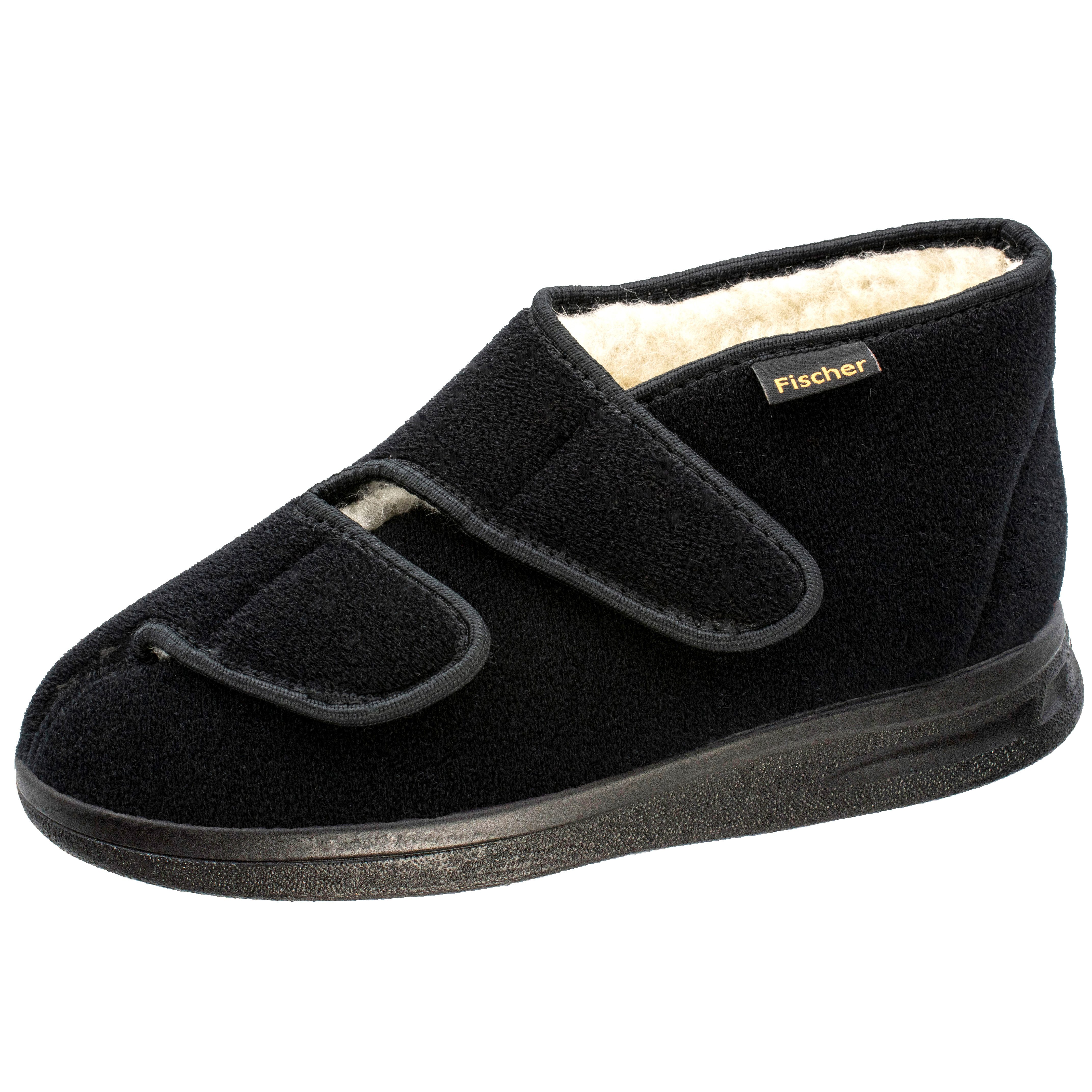 Fischer-Markenschuh Ortho Klettschuh Schurwollfutter, Weite K, 2 Klettverschlüsse