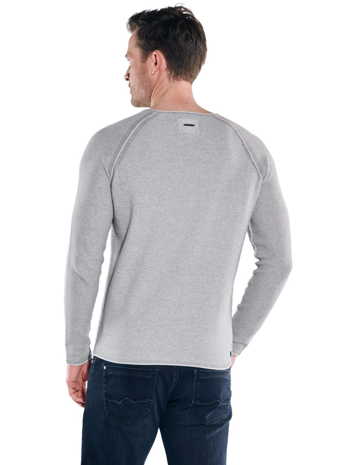 Engbers Rundhalspullover Herren Pullover Rundhals, Silbergrau