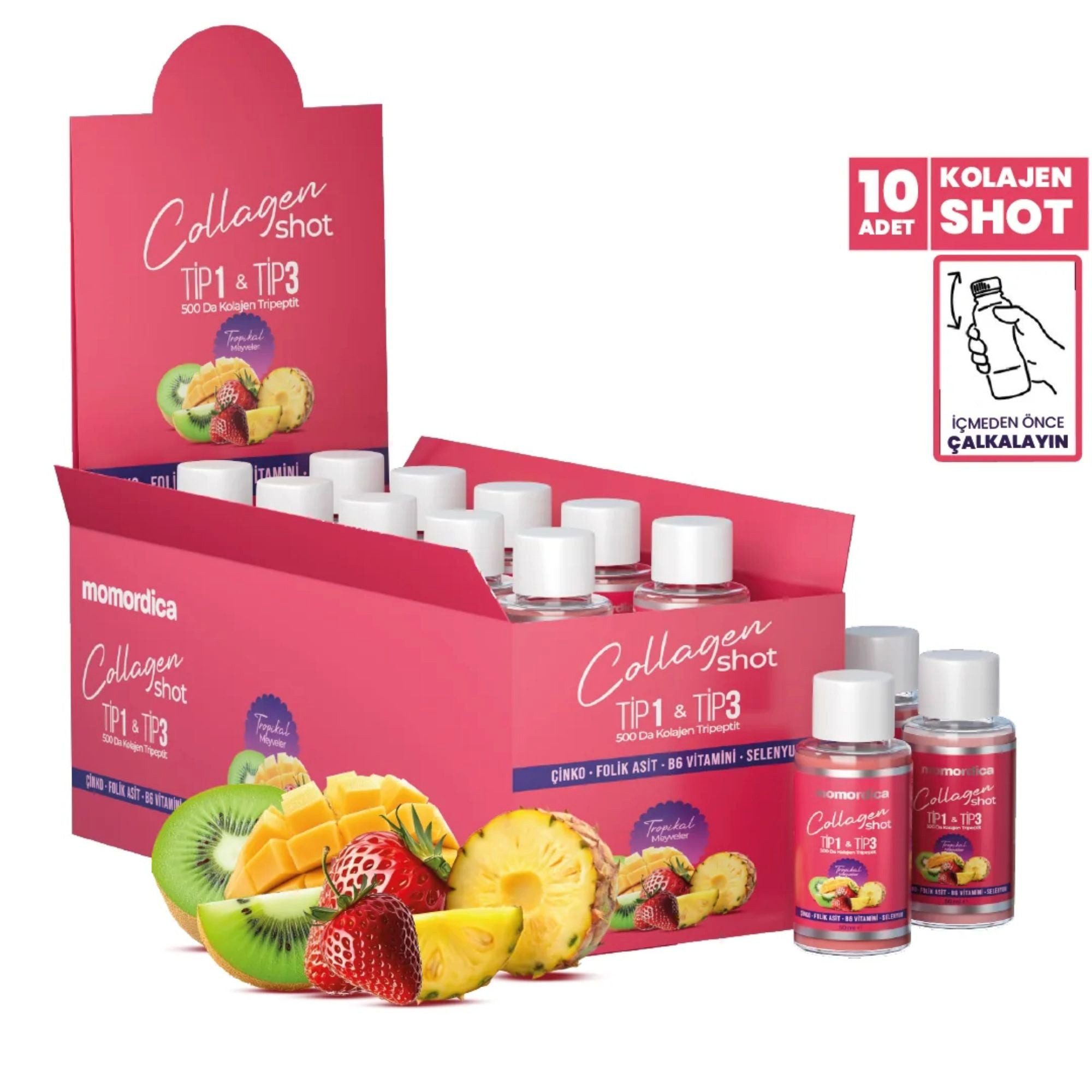 Momordica Sirup, Collagen Shot 10 Stück (500ml)