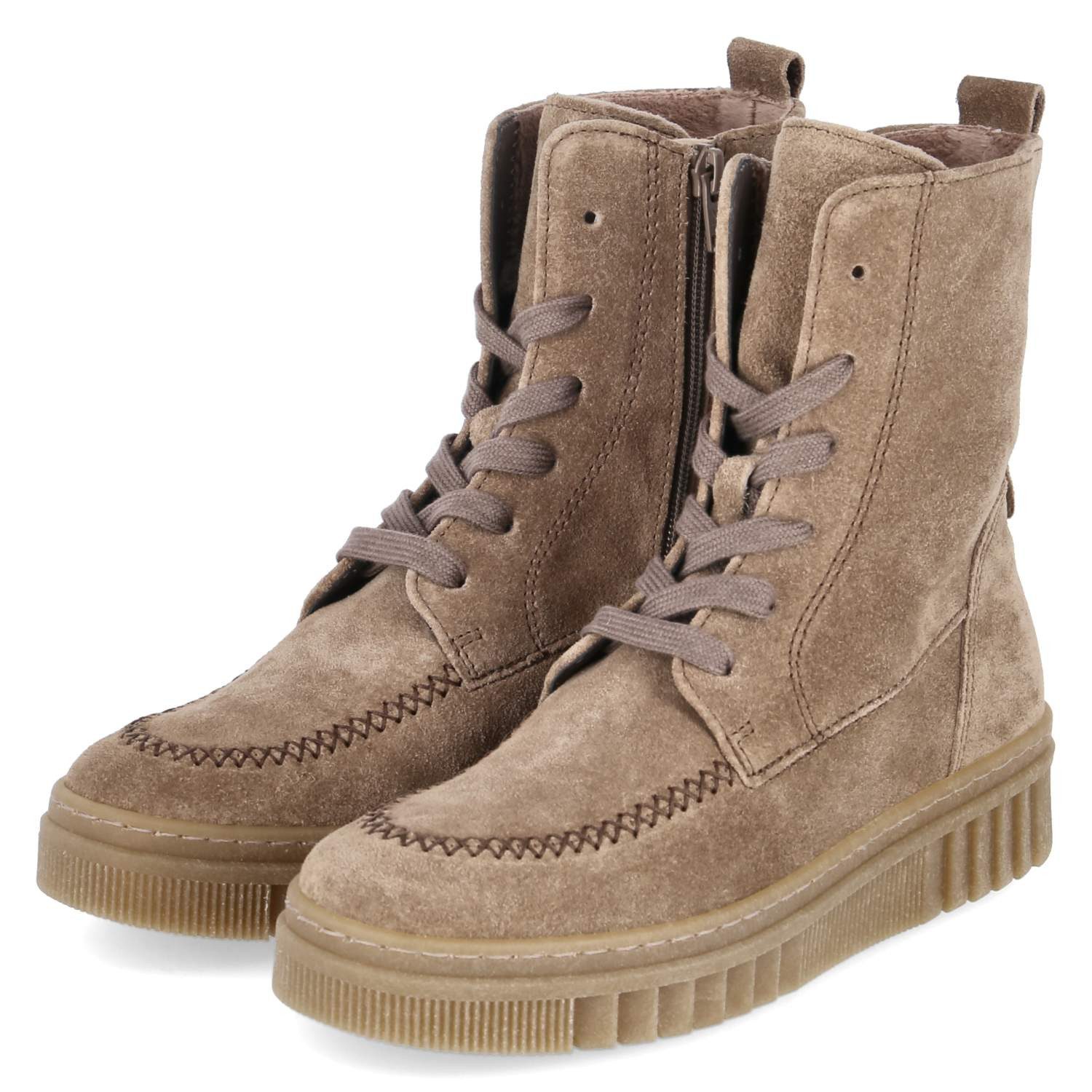 Gabor Gabor 8008.04.004 Damen Rauleder taupe Schnürstiefel
