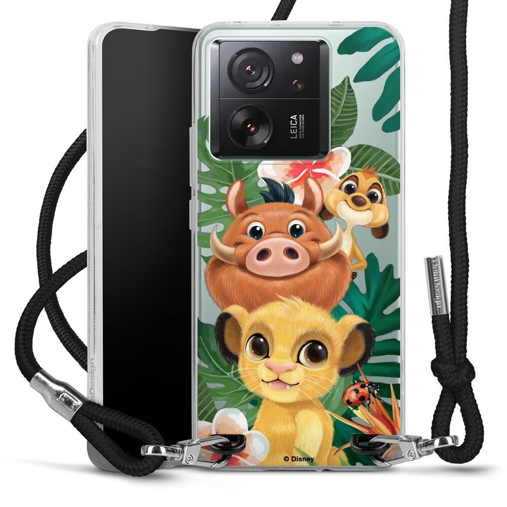 DeinDesign Handyhülle Timon und Pumbaa König der Löwen Disney, Xiaomi 13T Pro Handykette Hülle mit Band Case zum Umhängen