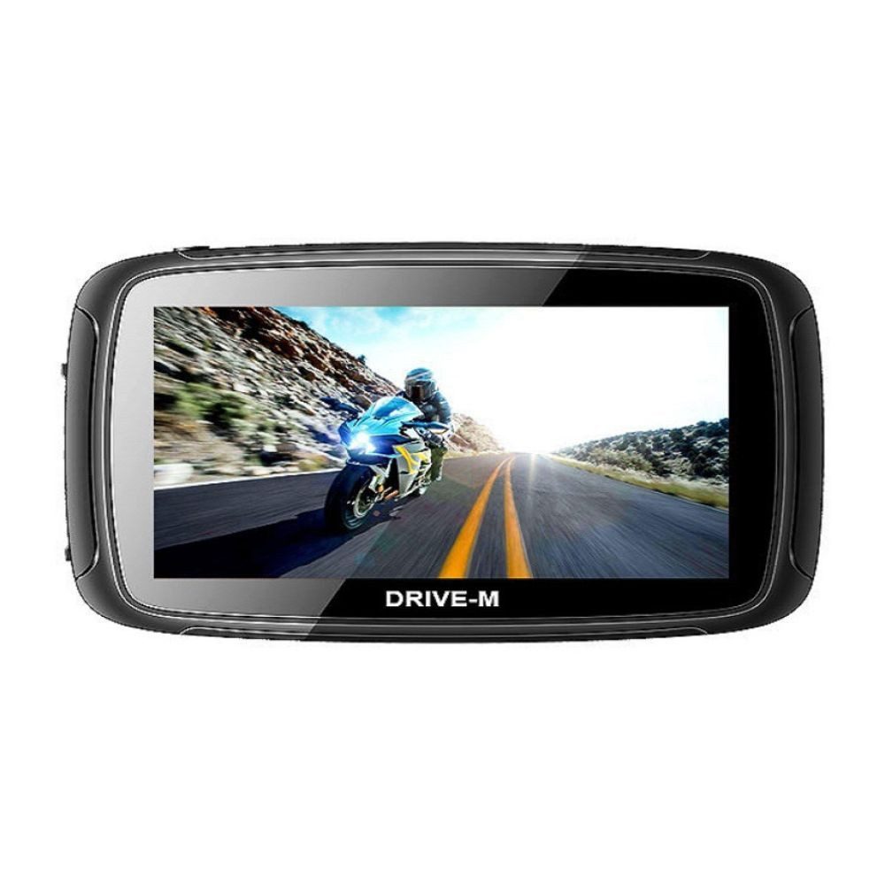 GABITECH 5 Zoll GPS wasserdichtes Navigationsgerät DRIVE M für Motorrad & PKW Motorrad-Navigationsgerät (inklusive lebenslanger Kartenupdates, automatische Verbindung zu Helm Bluetooth)