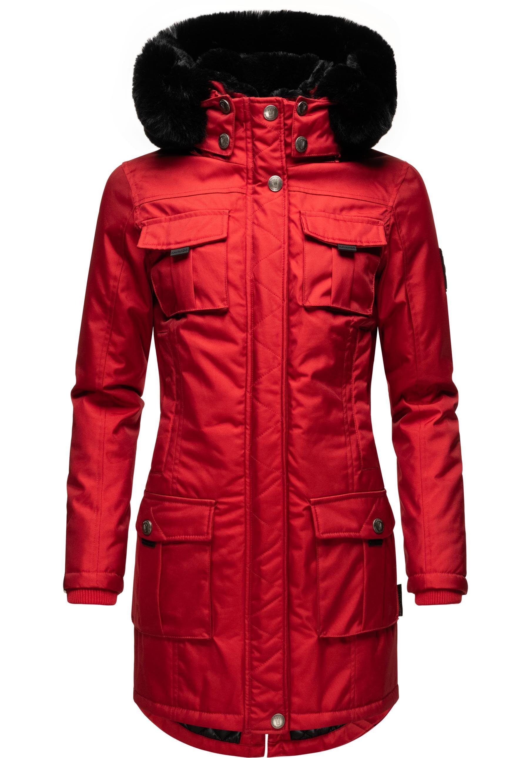 Navahoo Wintermantel Tiniis Parka mit abnehmbarer Kapuze und extra Einkaufstasche