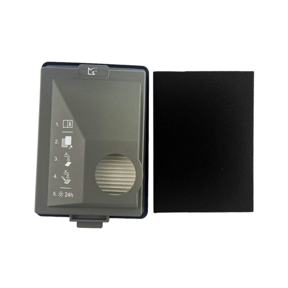 Trade-Shop Ersatzfilter Feinstaubfilter passend für Miele Boost CX1 Staubsauger, 2in1 Abluftfilter (plissiert, Schaumstoff) / Maße: ca. 176 x 130mm