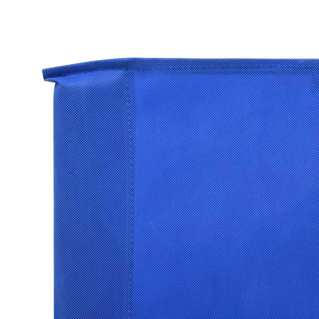 vidaXL Sonnensegel, 9-teiliges Windschutzgewebe 1200 x 120 cm Azurblau