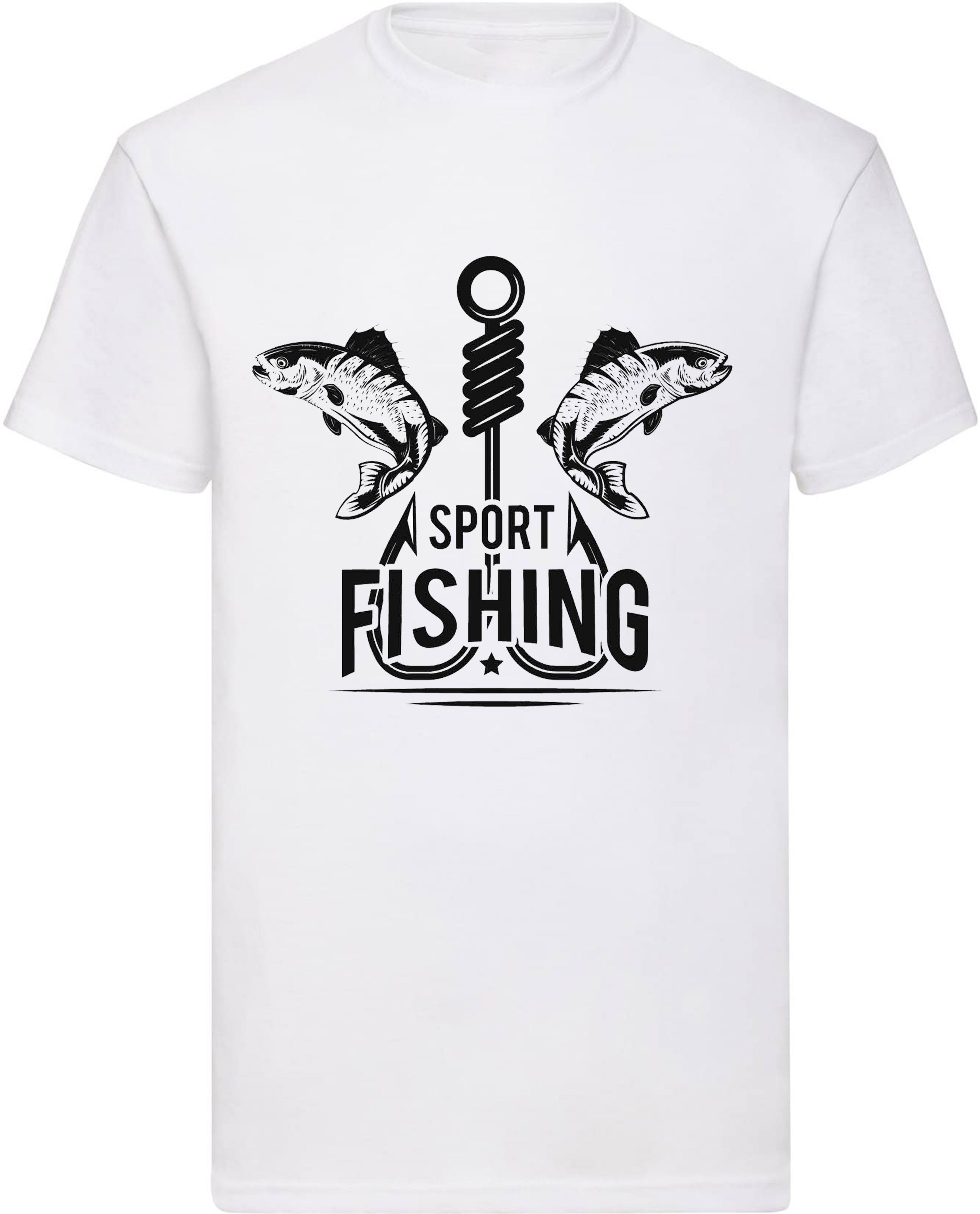Freizeit Outfit Angeln Banco Sport Fishing 100% Sommer Baumwolle T-Shirt Sport
