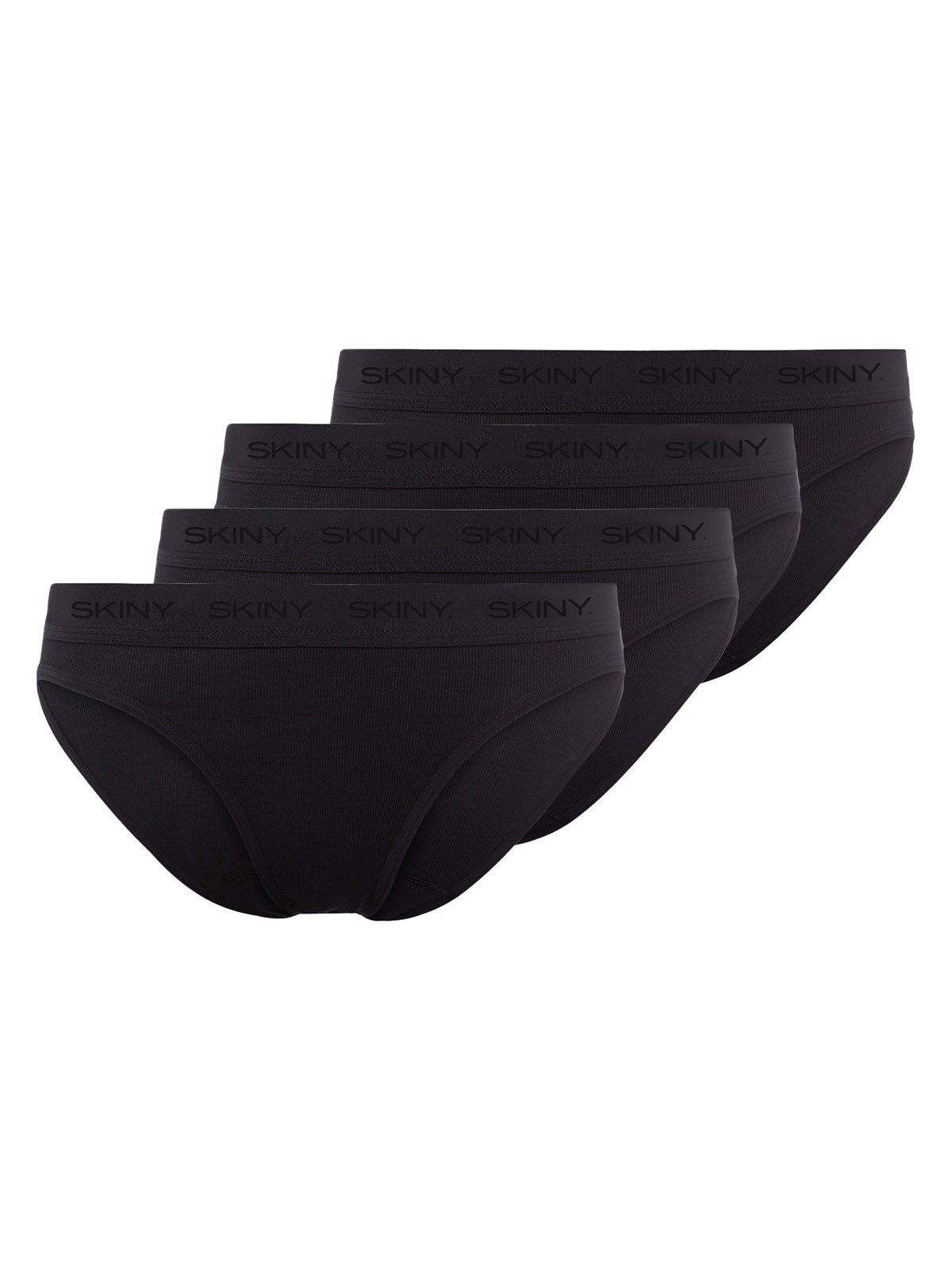 Bikinislip 4er Pack Damen Rio Slip Cotton Rib