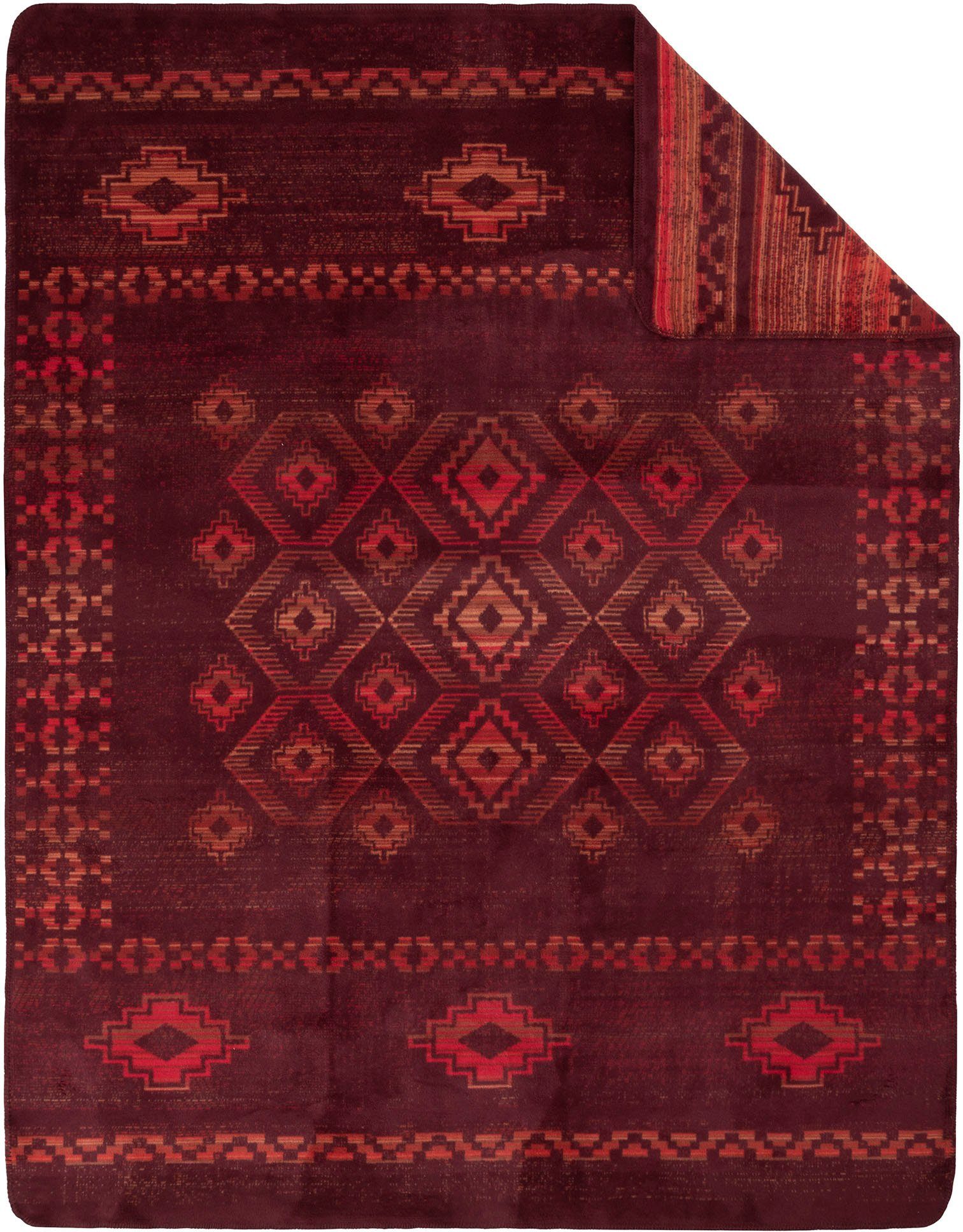 Wohndecke Jacquard Decke jedem IBENA, in Wohnraum optisches Highligt orientalischem Gaya, mit Muster