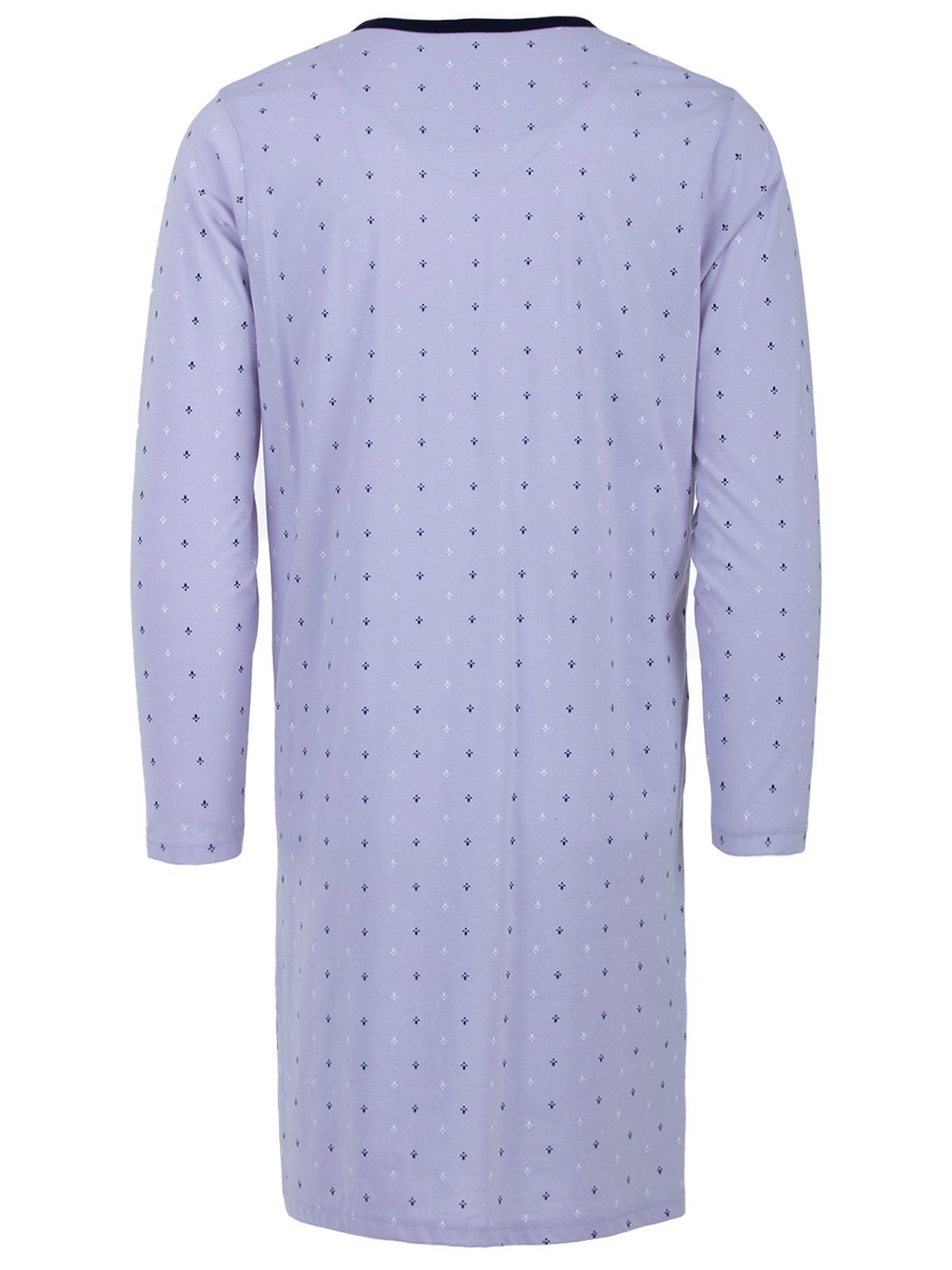 Lilie Nachthemd Terre Langarm Henry Nachthemd - grau