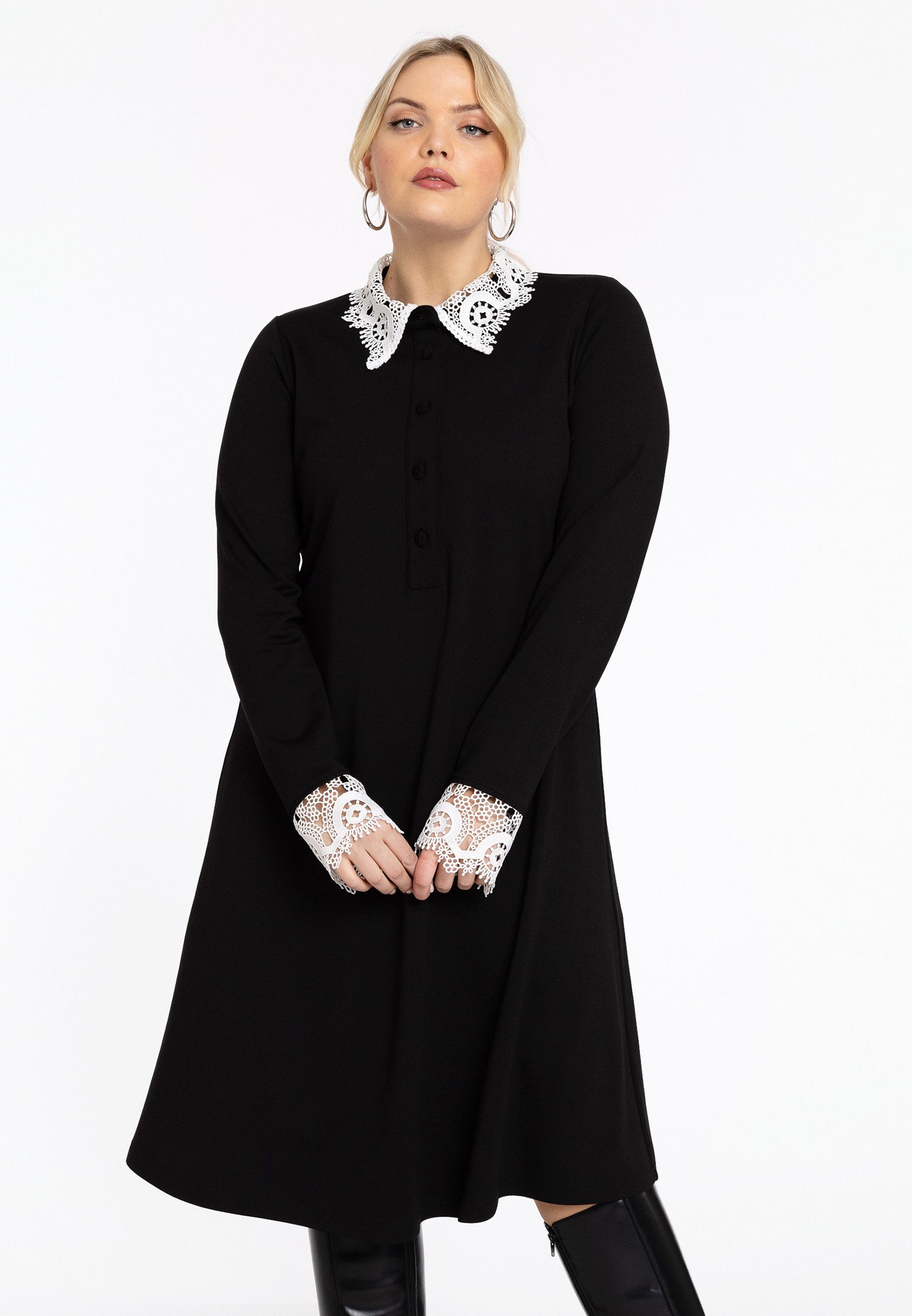 YOEK A-Linien-Kleid Damen Kleid Lockere Passform günstig online kaufen