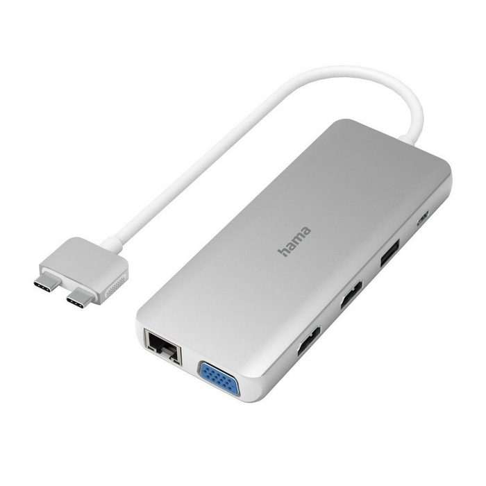 Hama Laptop-Dockingstation USB-C-Hub Multiport für Apple MacBook Air & Pro 12 Ports