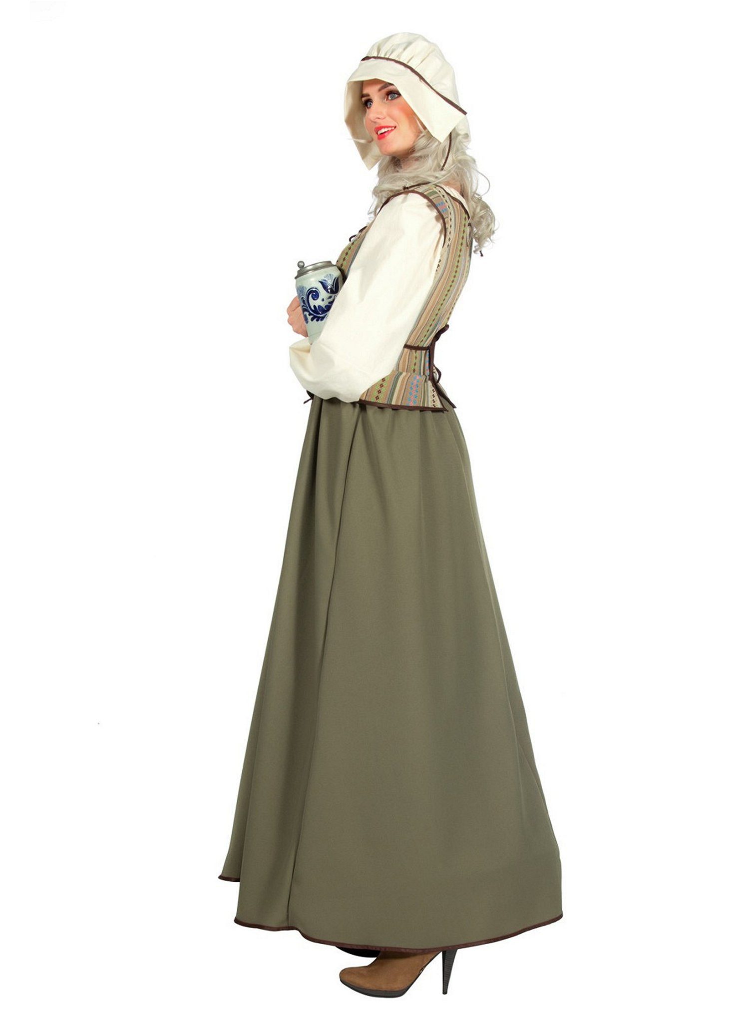 Metamorph Kostüm Mittelalter Schankmaid Kostüm, Mittelalterliches Frauenkostüm im Stil einer Magd oder Wirtin