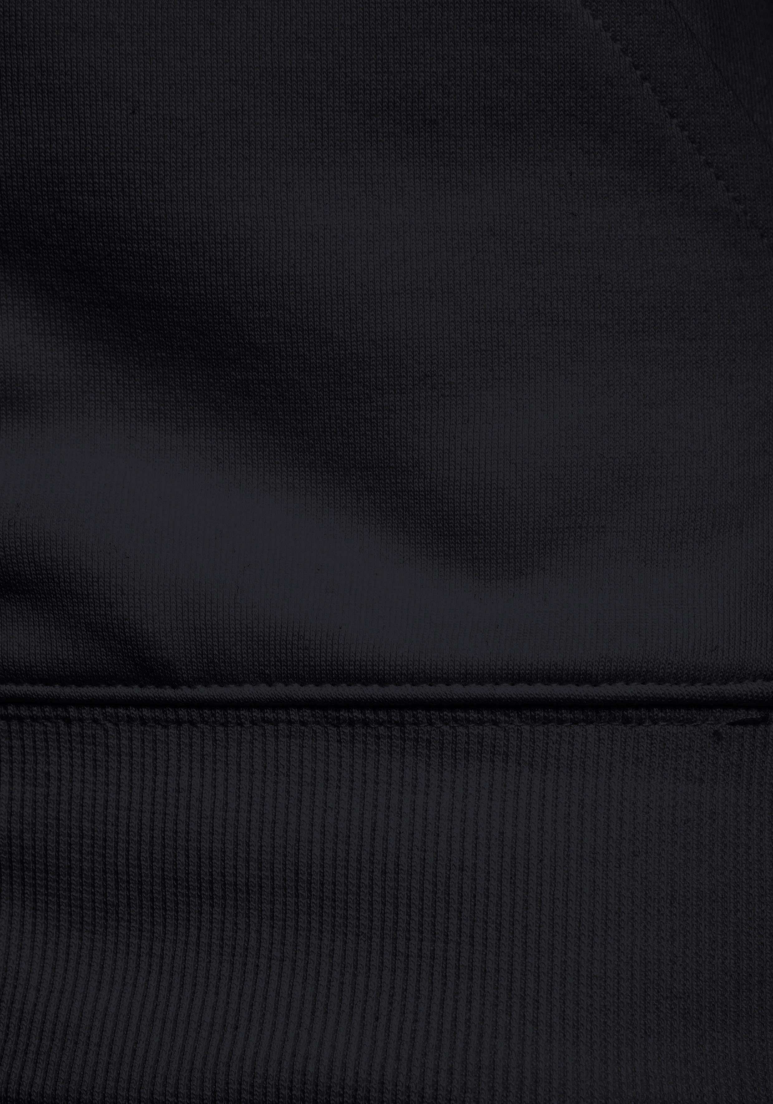 Bench. Loungewear Sweatjacke mit Seitenstreifen und Stehkragen, Home- und Loungewear Serie
