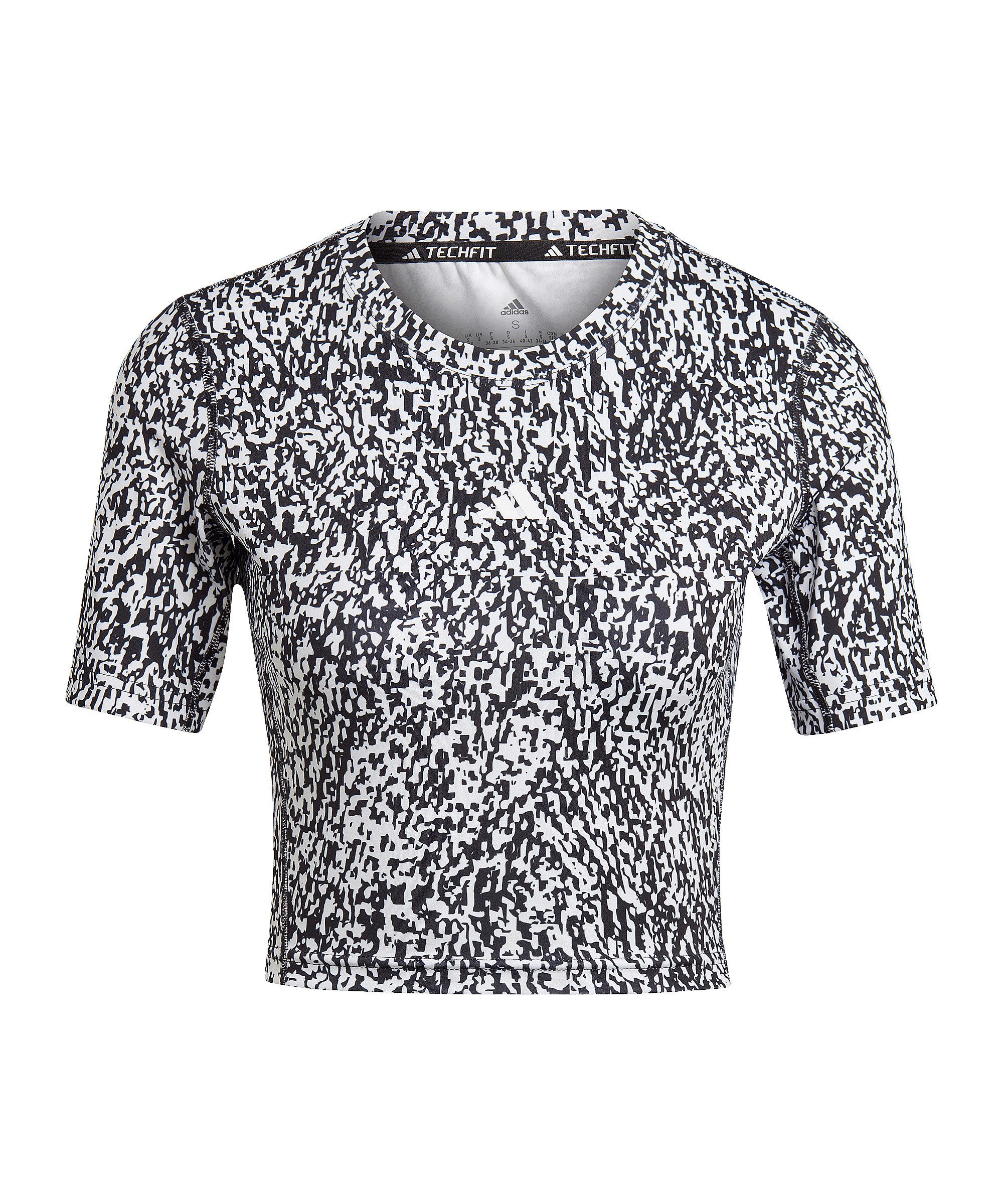 Funktionsshirt adidas Performance Techfit Cropped T-Shirt Damen