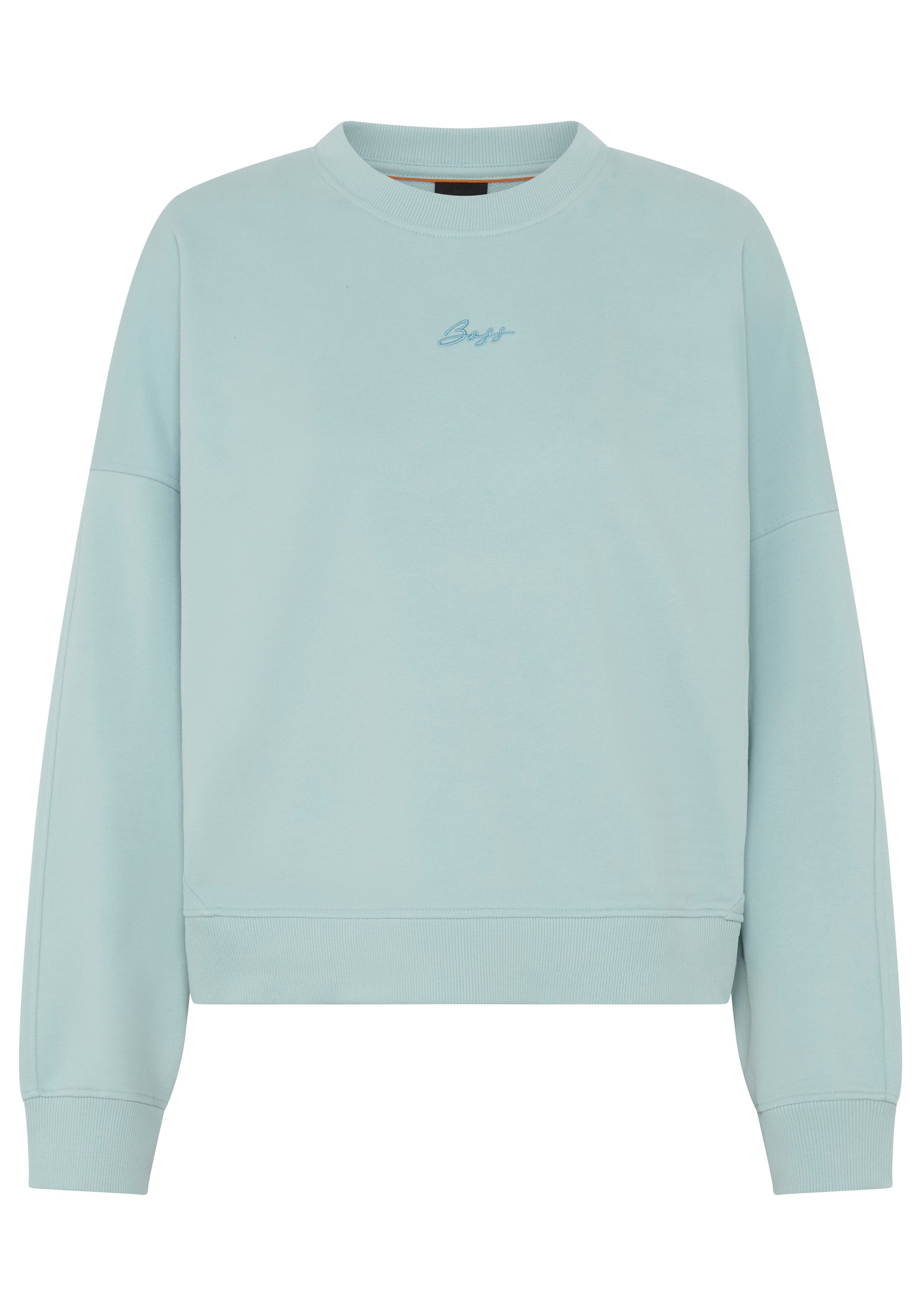 BOSS ORANGE Sweater Ever Premium Damenmode mit Logostickerei, aus Baumwolle