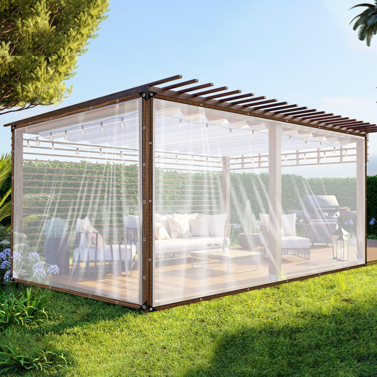 BTTO Schutzplane Abdeckplanen Wasserdichte Transparente Plane günstig online kaufen