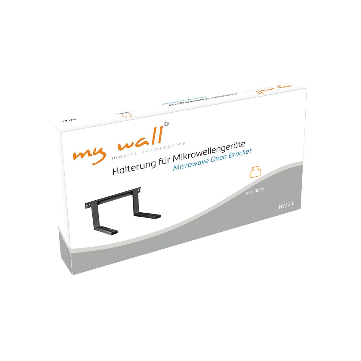 my wall Mikrowellen-Wandhalterung HW2L, (belastbar bis 35 kg, ausziehbare Teleskoparme)