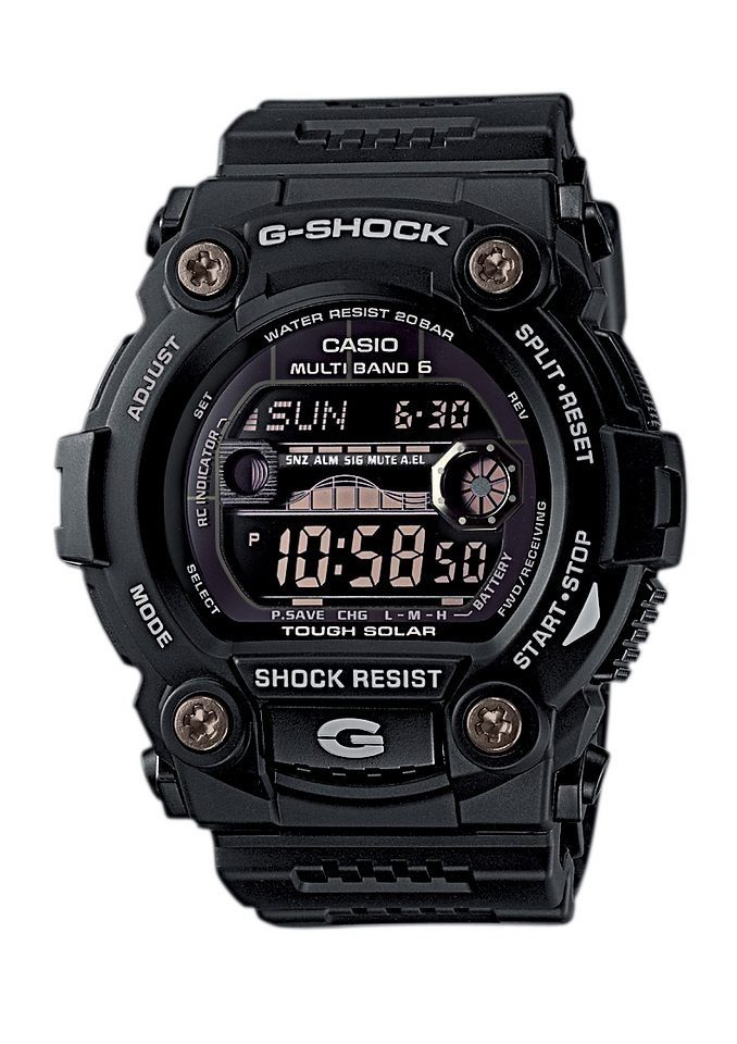 CASIO G-SHOCK Funkchronograph GW-7900B-1ER, Solaruhr, Armbanduhr, Herrenuhr, digital, retro,bis 20 bar wasserdicht