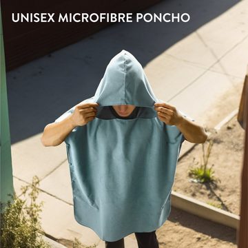 JEMIDI Badeponcho Badeponcho Unisex - Surf Poncho aus Mikrofaser - Tuch für Erwachsene, Polyester