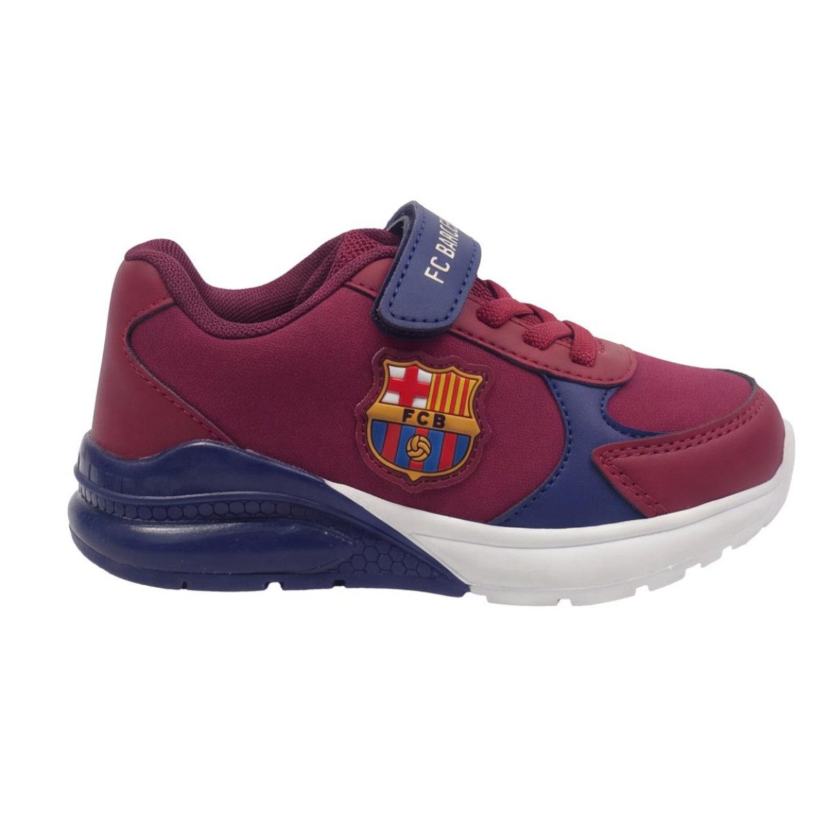 FC Barcelona Kinder Sneaker mit Licht Sportliche Schuhe für Schule Freizeit Alltag Sneaker (Packung)