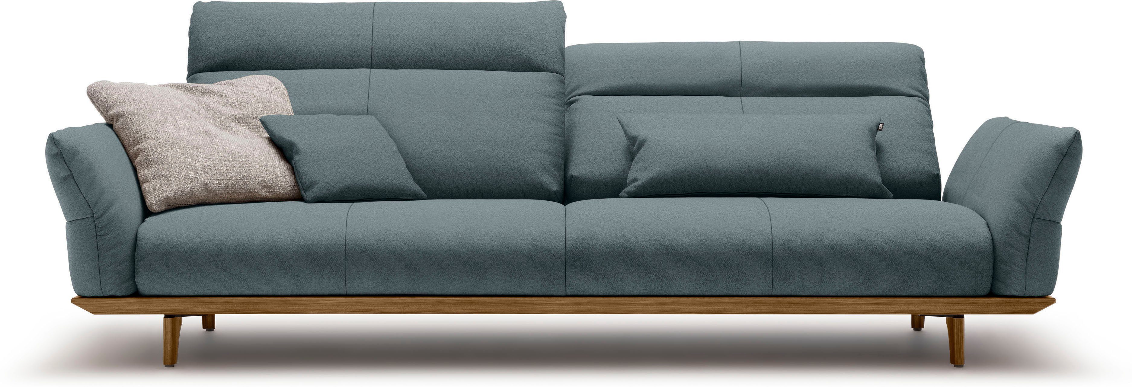 sofa Nussbaum, Füße in 4-Sitzer cm 248 Nussbaum, Sockel hs.460, Breite hülsta
