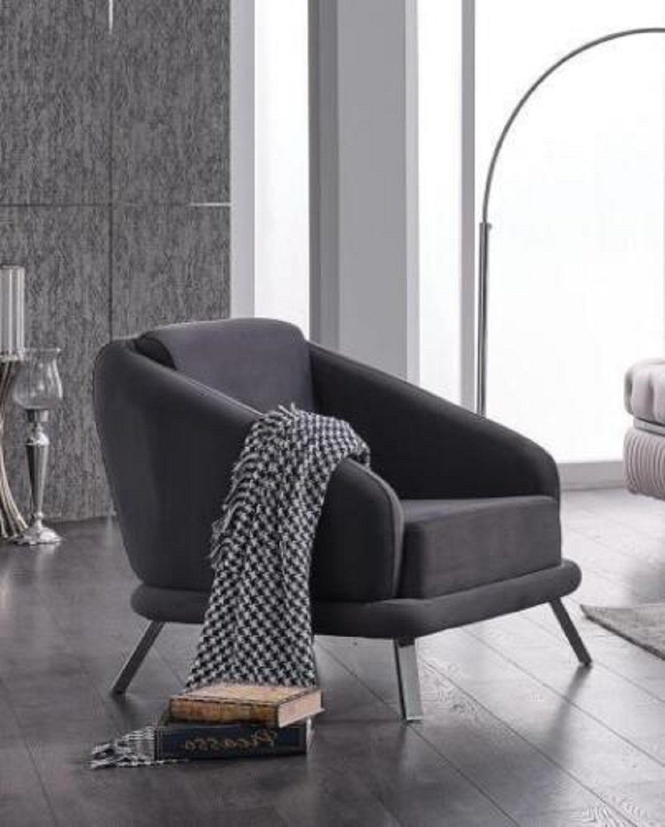 JVmoebel Sessel Sessel Textil (1-St., Europa in Möbel Modern Wohnzimmer Made Sitz Designer Sessel)