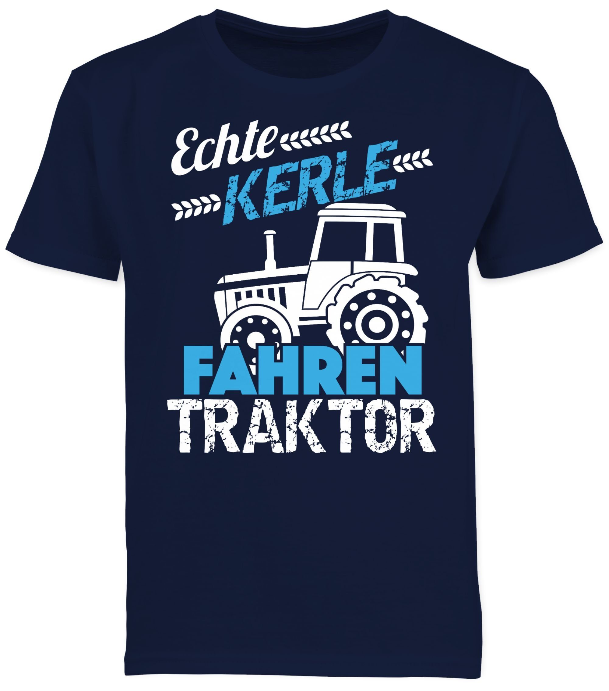 Shirtracer T-Shirt Echte Kerle fahren Traktor (1-tlg) Traktor