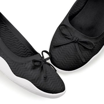 LASCANA Sneaker Ballerinas mit flacher & flexibler Sohle, superleicht, Slipper, Halbschuh VEGAN