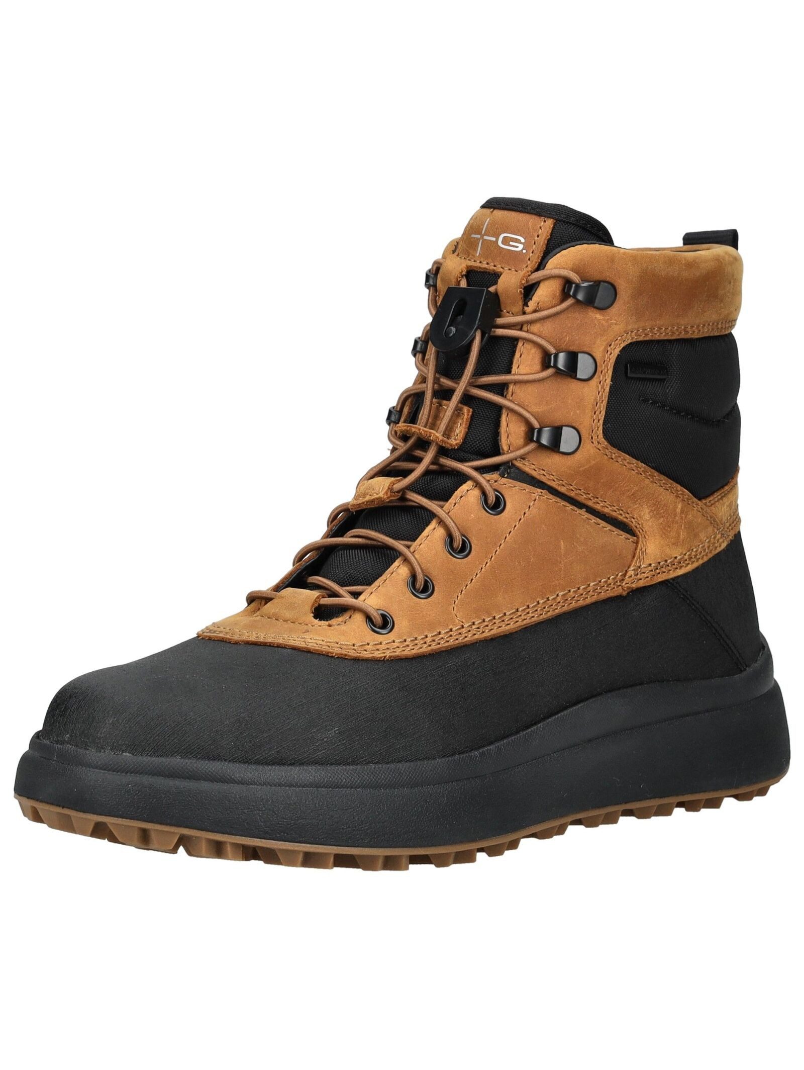 Geox Geox Stiefelette Leder/Textil Schnürstiefelette