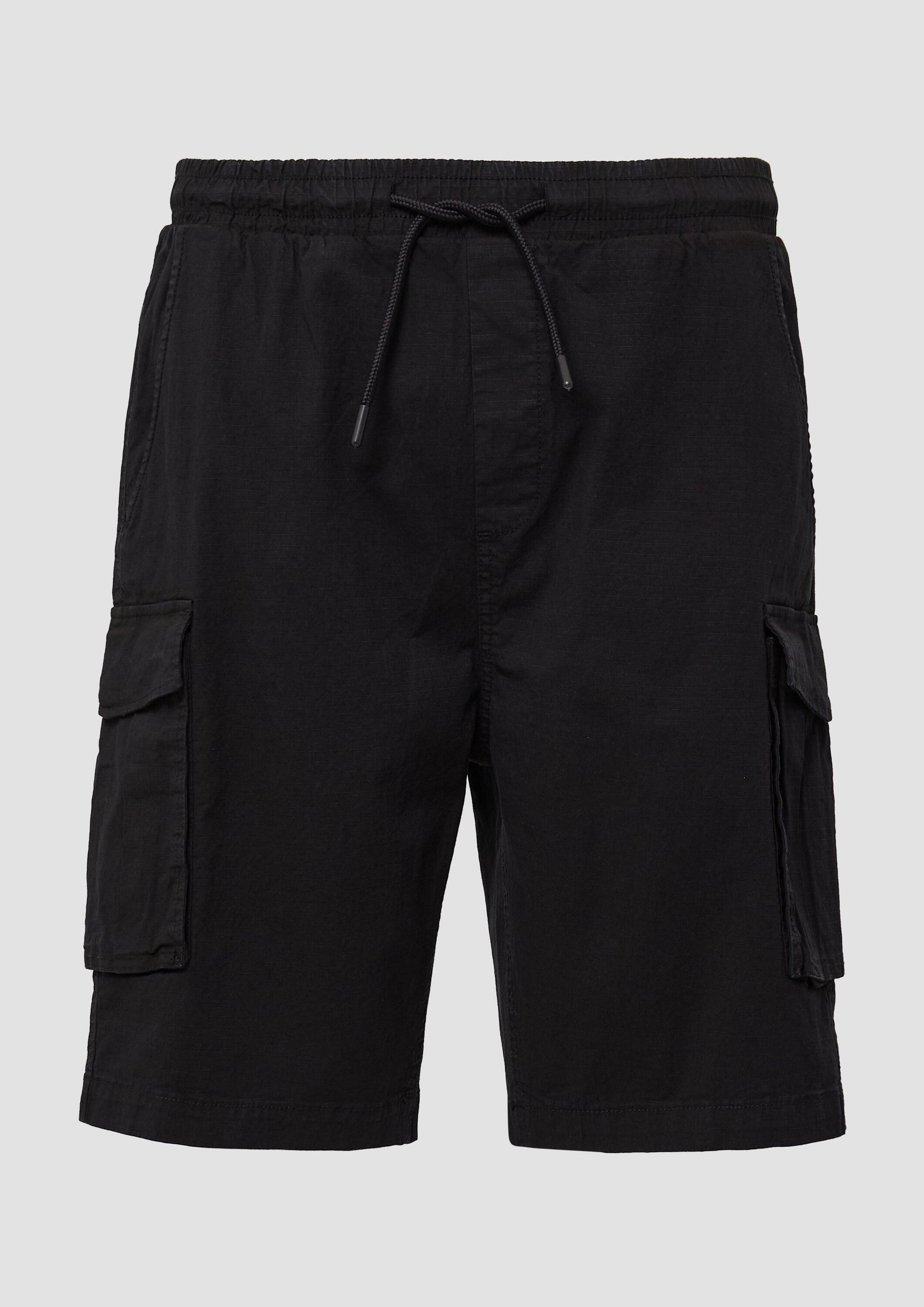 QS Shorts Bermuda Cargo-Short aus strukturierter Ware