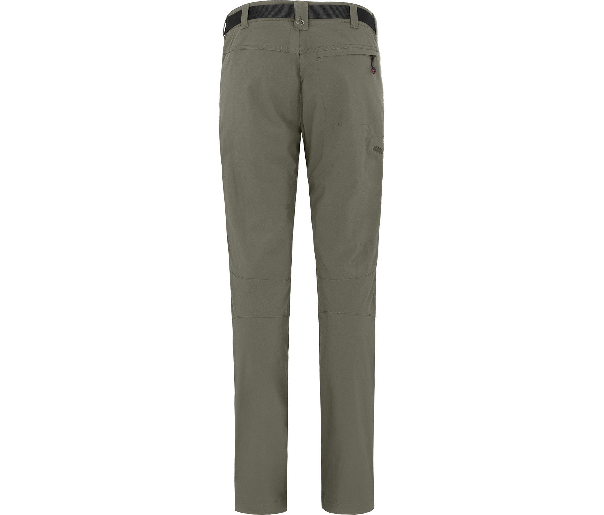 Outdoorhose (slim) Bergson Damen TERRA Normalgrößen, grau/grün warm elastisch, Winter-Wanderhose, gefüttert,