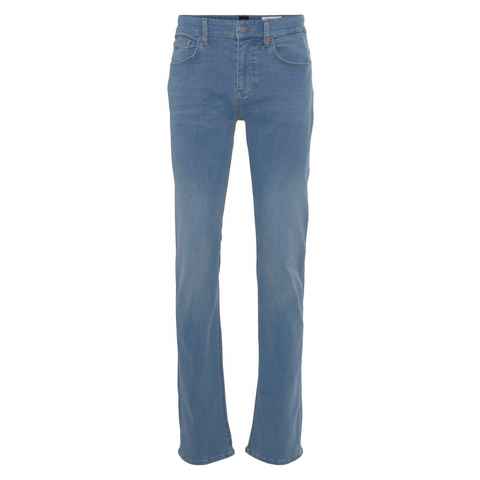BOSS ORANGE Slim-fit-Jeans mit orangener BOSS Niete