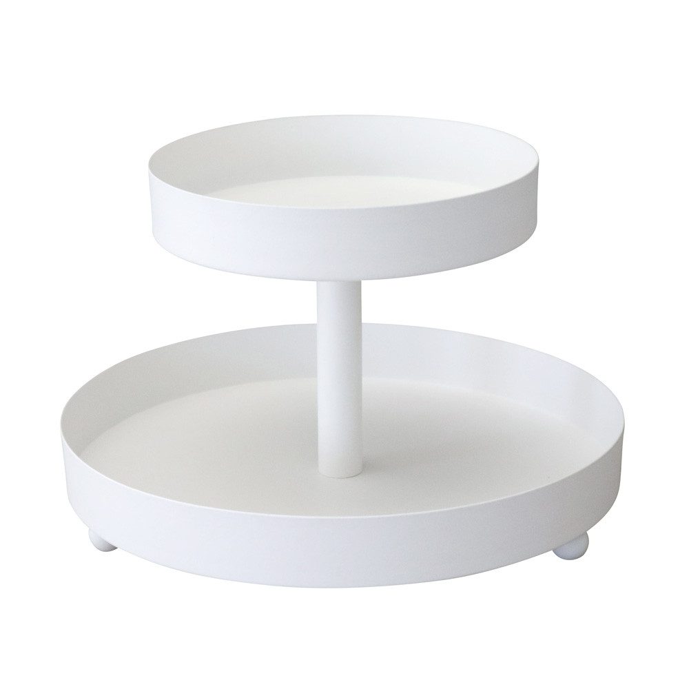 Grafelstein Etagere Etagere MINA weiß aus Metall ohne Griff Metalletagere D24cm 2-stöckig