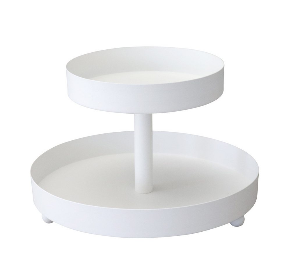 Grafelstein Etagere Etagere MINA weiß aus Metall ohne Griff Metalletagere D24cm 2-stöckig
