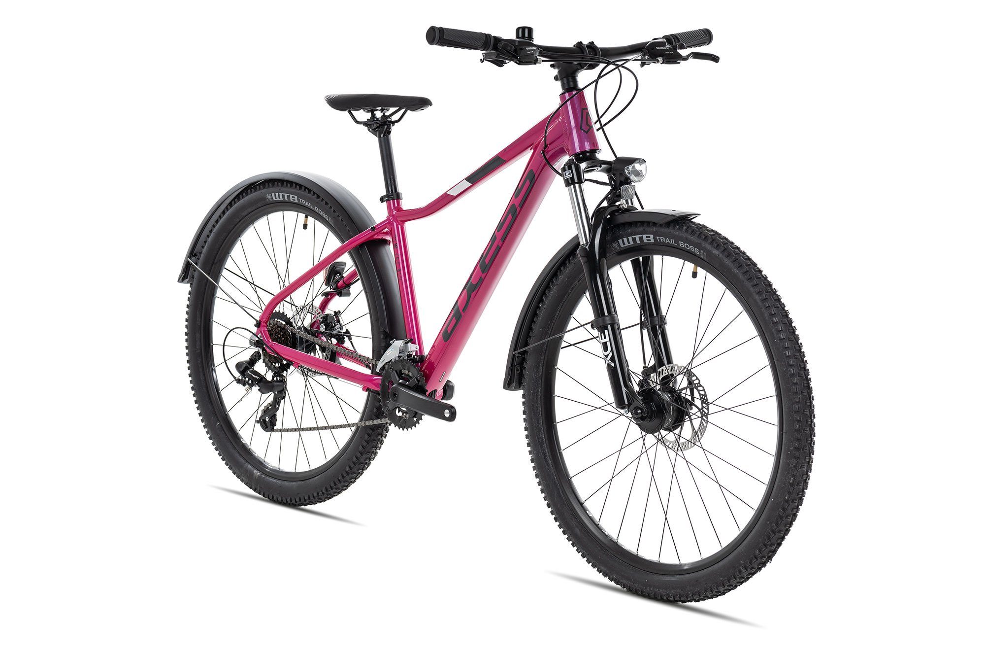 ATB Shimano RD-TX800-7 2023, MTB-Hardtail Gang purple MEEA violett/rosa Mountainbike Axess Kettenschaltung, 14 Schaltwerk,