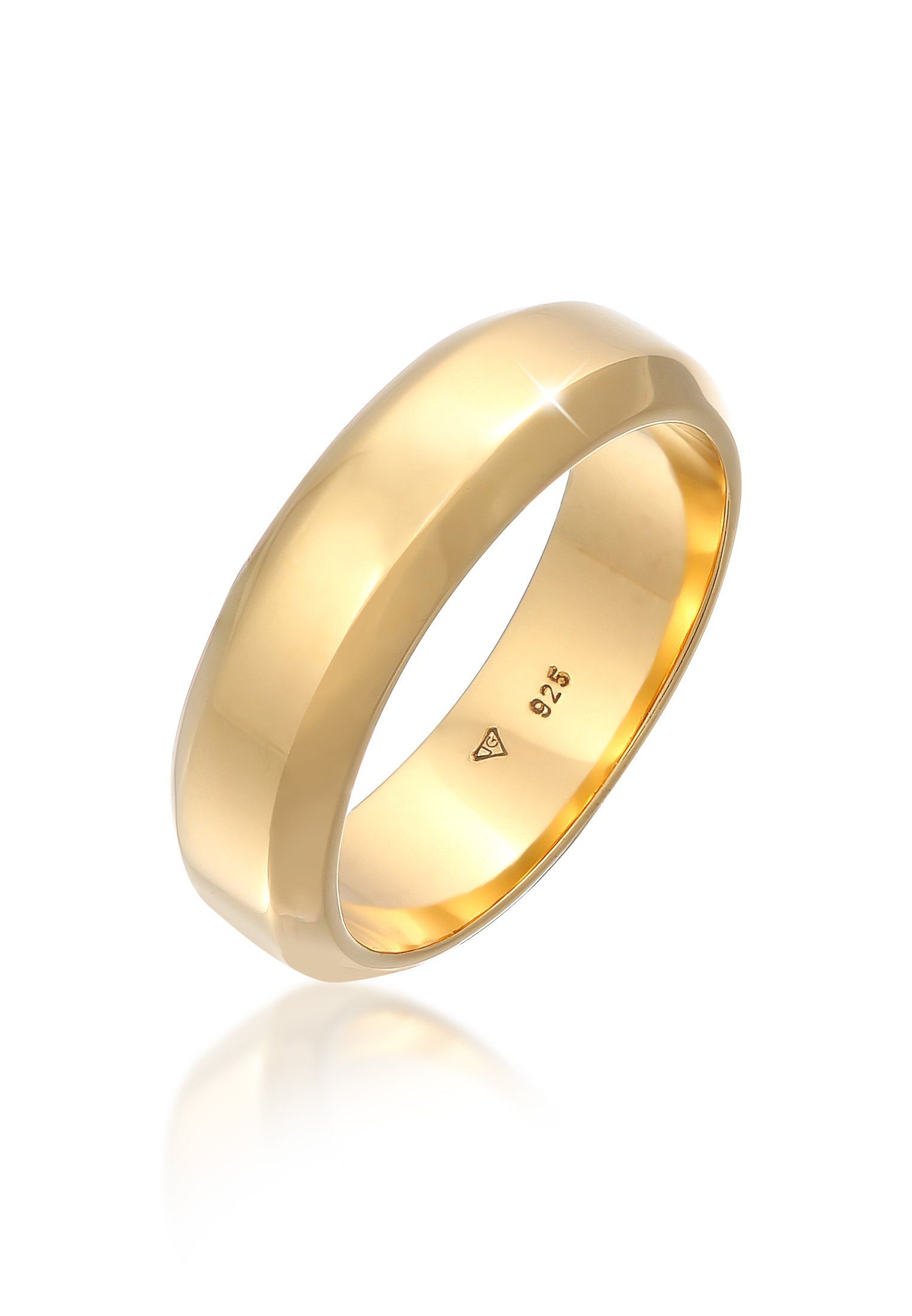 Kuzzoi Silberring Herren Bandring Basic 925 Silber