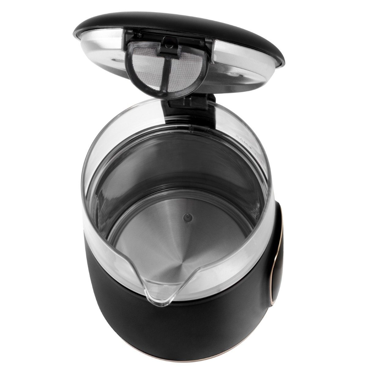 Adler Wasserkocher AD 1305 BG 2200 W - 5 Temperatureinstellungen, 360°-Sockel, 1,7 l, 2200 W, Warmhaltefunktion, Glas-Design mit LED-Beleuchtung – Bild 5 von 5