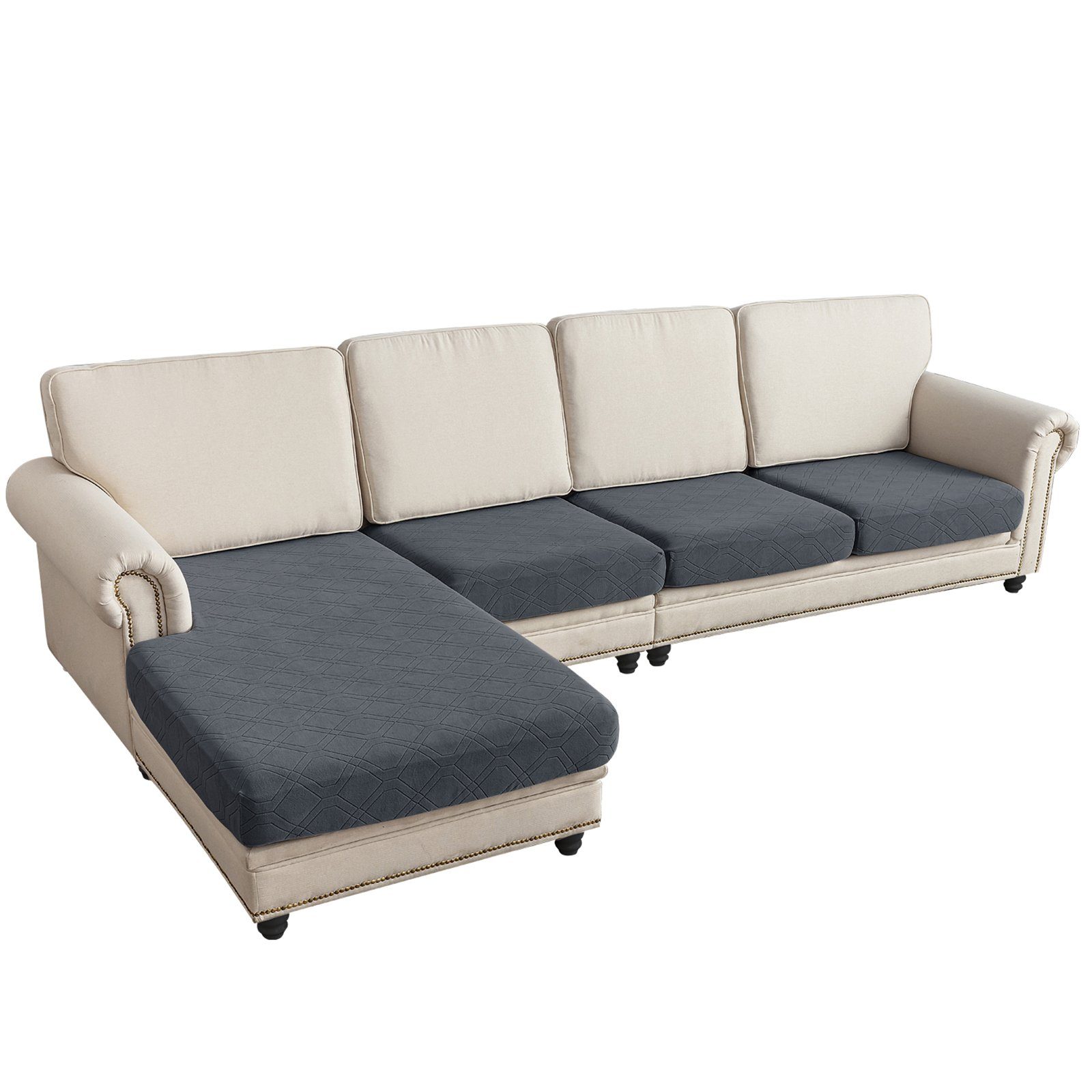 Sunicol Sofabezug L Form, Jacquard Ecksofa günstig online kaufen