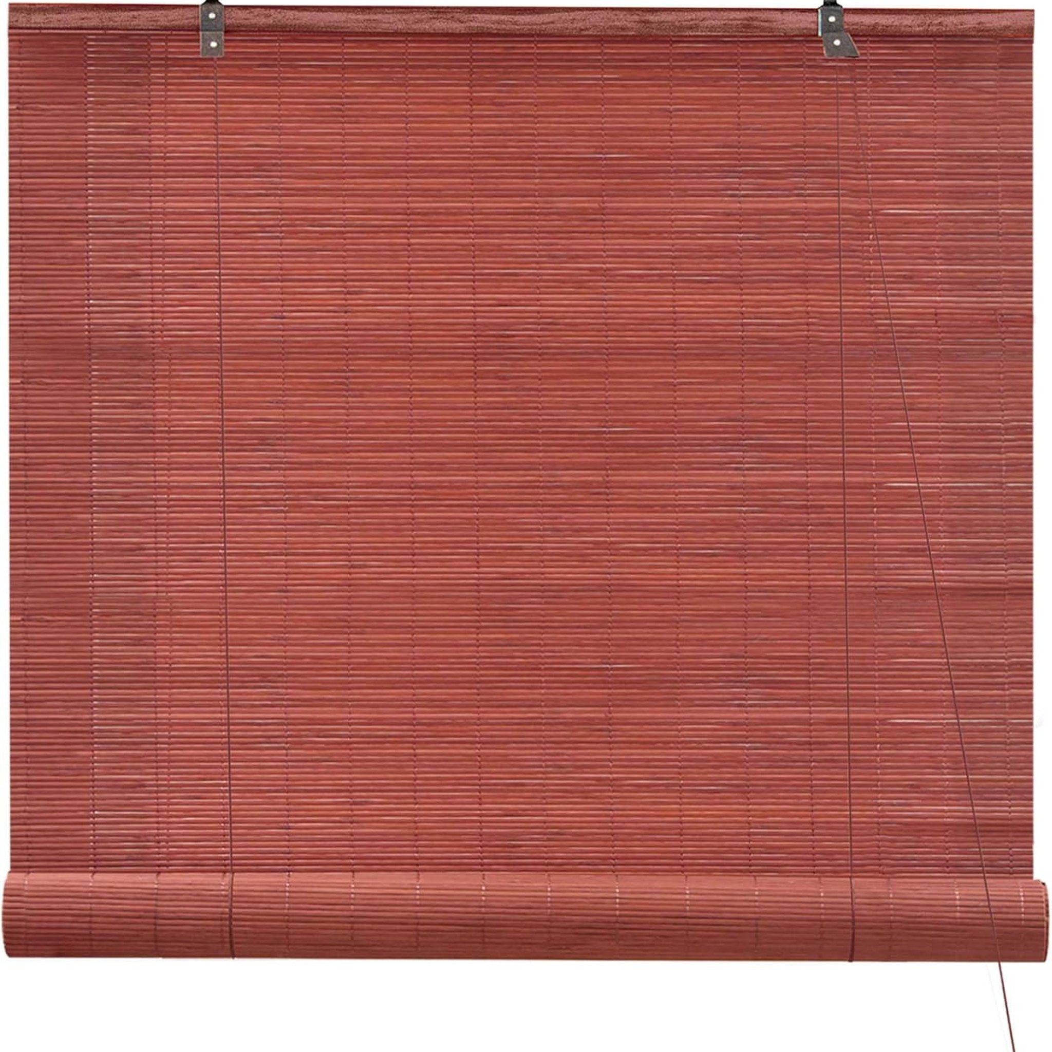Rollo Bambusrollo Klemmfix, 40 x 130 cm, kirsche, Victoria M., verdunkelnd, ohne Bohren, freihängend, Klemmfix, Klemmfix, Bambus