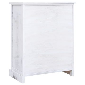 vidaXL Sideboard Schubladenkommode Weiß 60x30x75 cm Holz (1 St)