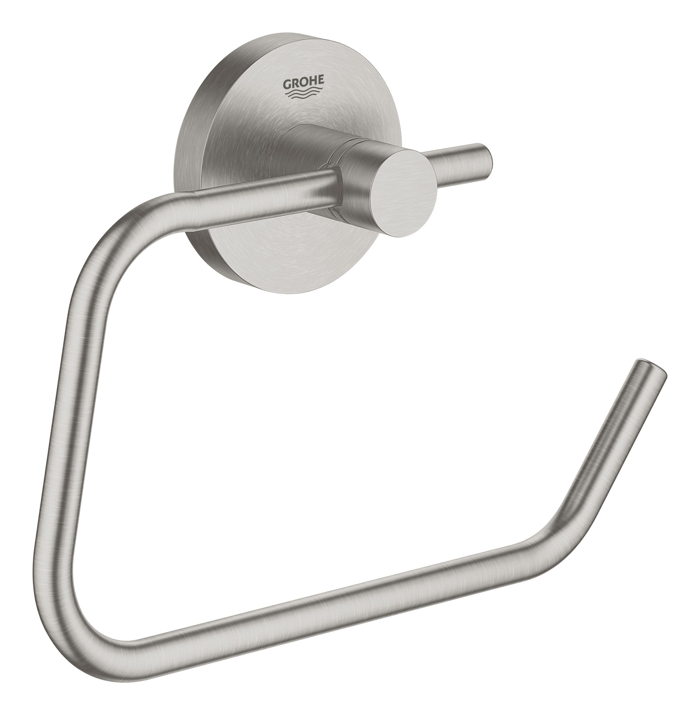 Grohe Toilettenpapierhalter Start, WC-Papierhalter ohne Deckel - Supersteel